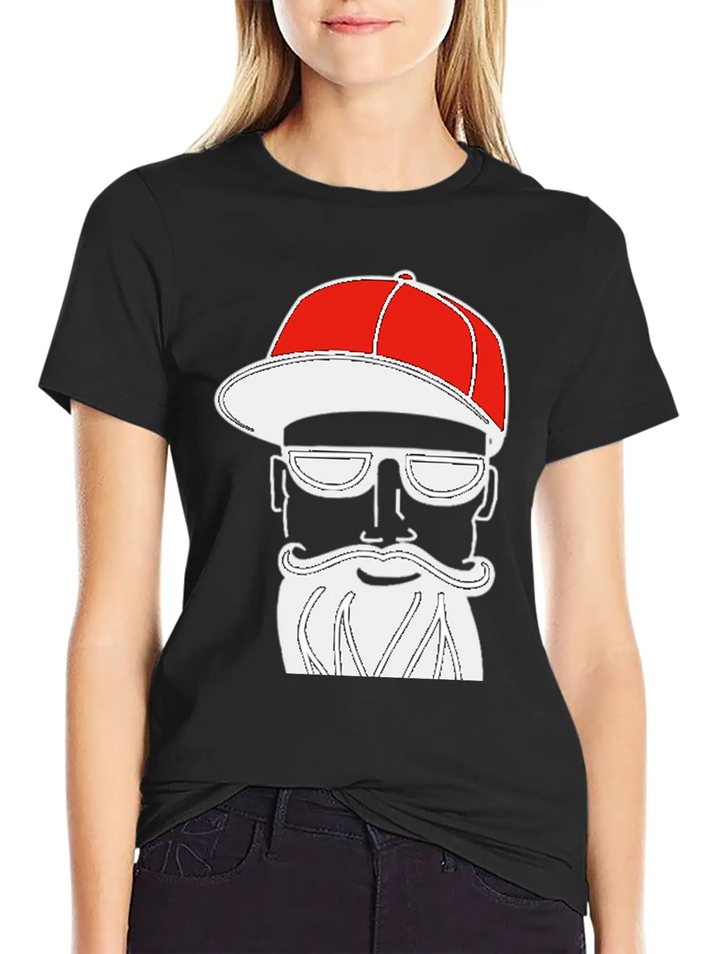 Cool Guy With Red Trucker Hat Saying Drive Trucks Essential Cotton Tee For Daily Outfits – Unisex Style