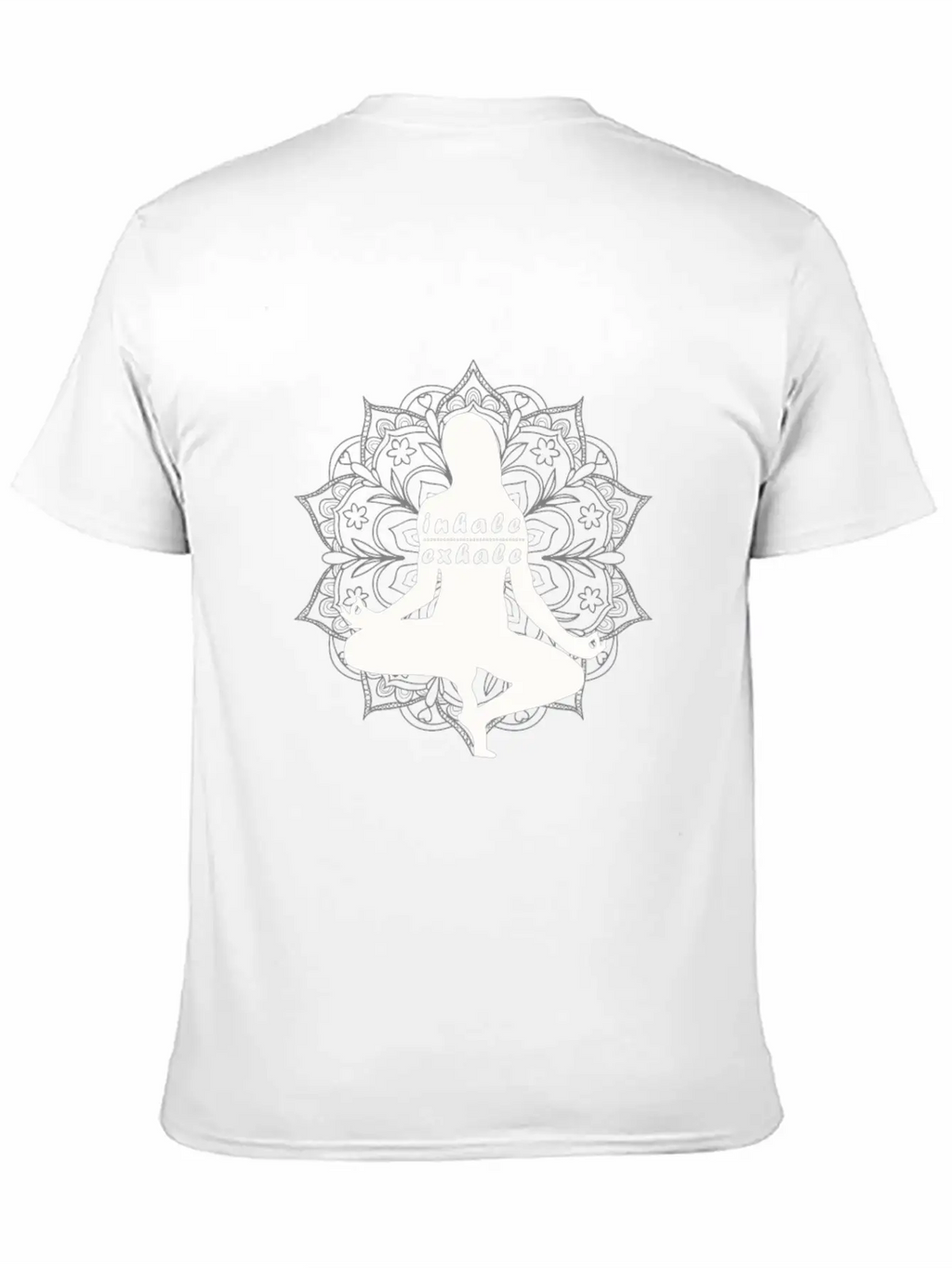 Cool Inhale Exhale Meditation Gift Essential Cotton Tee For Daily Outfits – Unisex Style