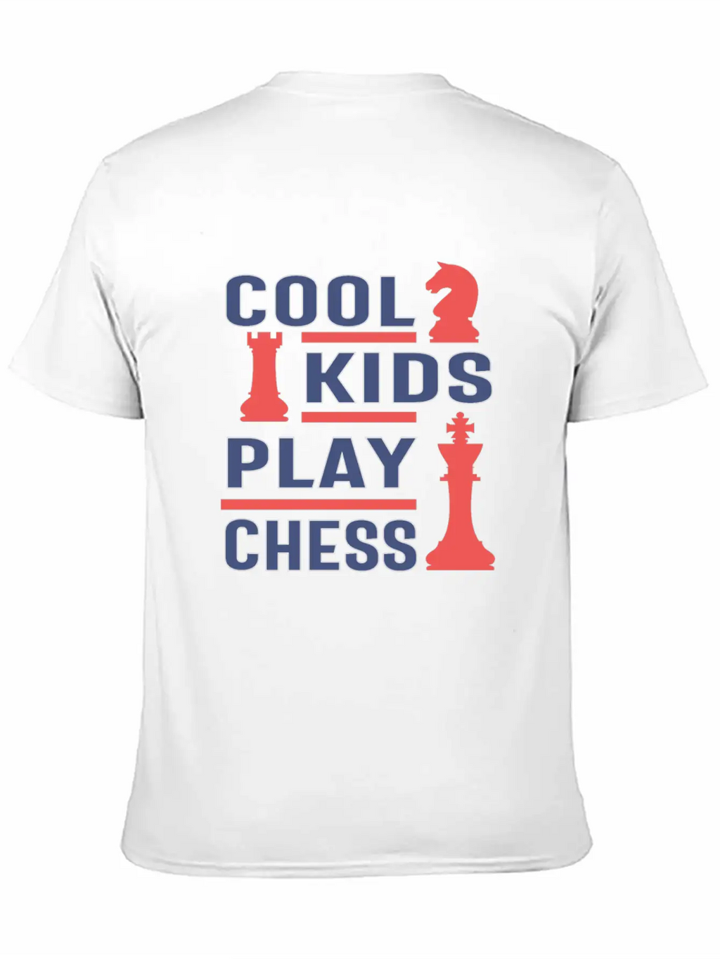 Cool Kids Play Chess Casual Graphic T-Shirt – Simple And Comfortable Daily Wear