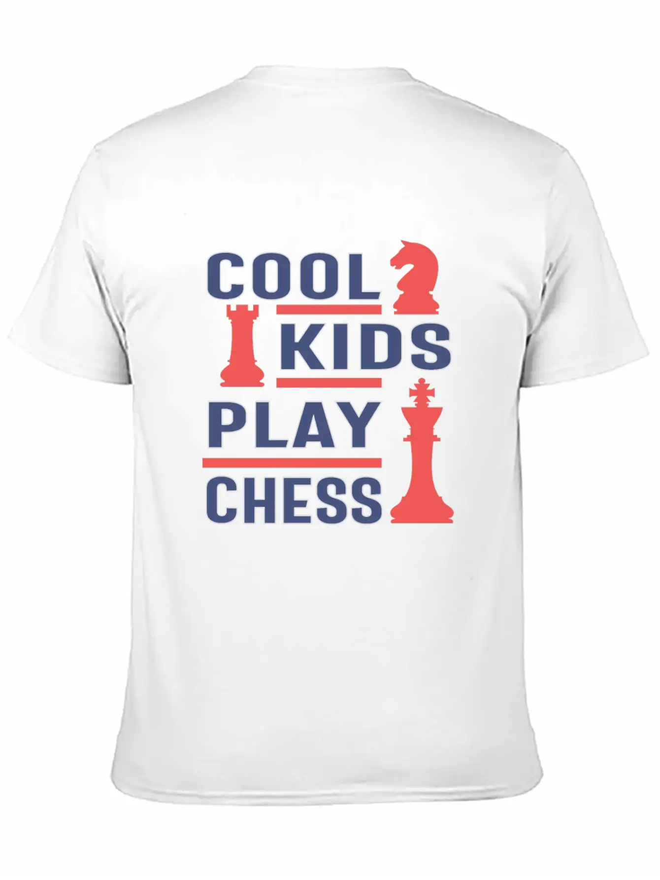 Cool Kids Play Chess Casual Graphic T-Shirt – Simple And Comfortable Daily Wear
