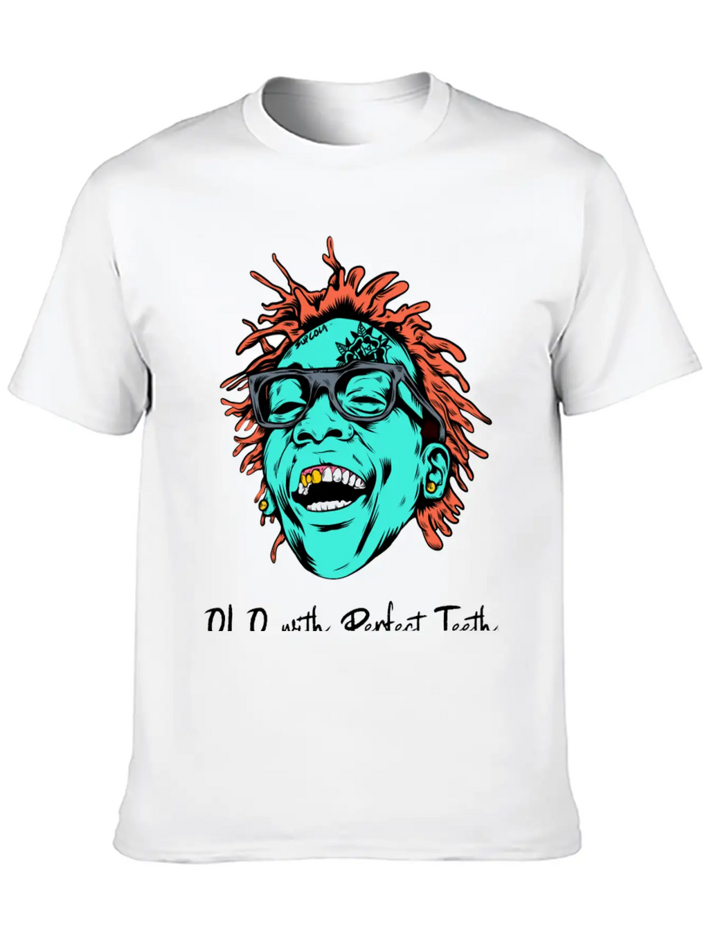 Cool Laugh Out Loud Dude With Perfect Teeth Illust Stylish Everyday T-Shirt – Unisex Basic Cotton Tee