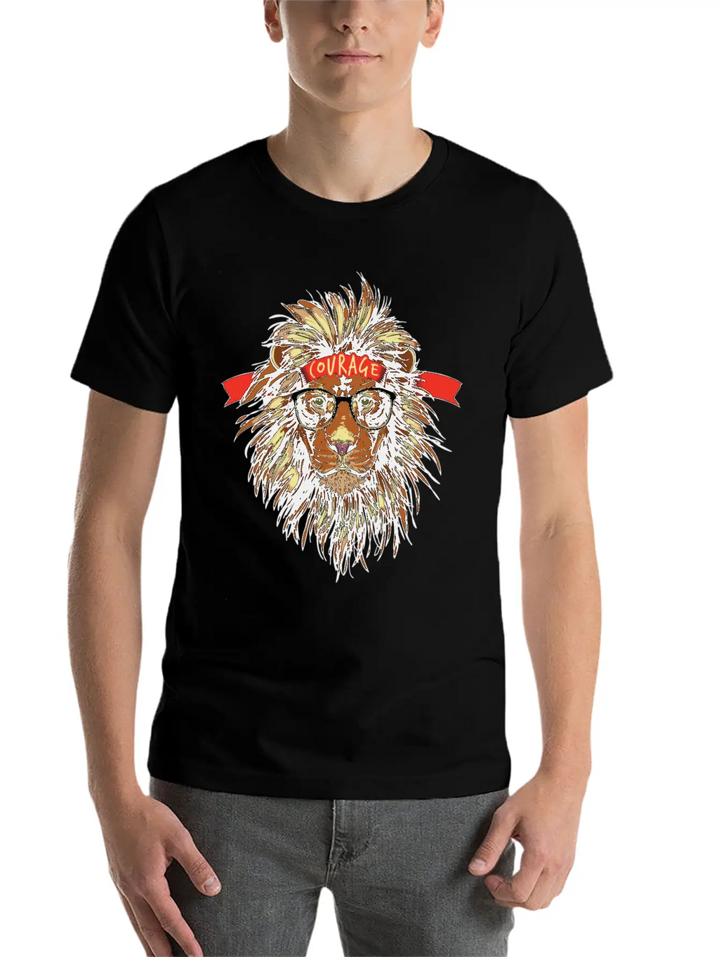 Cool Lion Breathable Soft Cotton T-Shirt – Timeless Casual Look