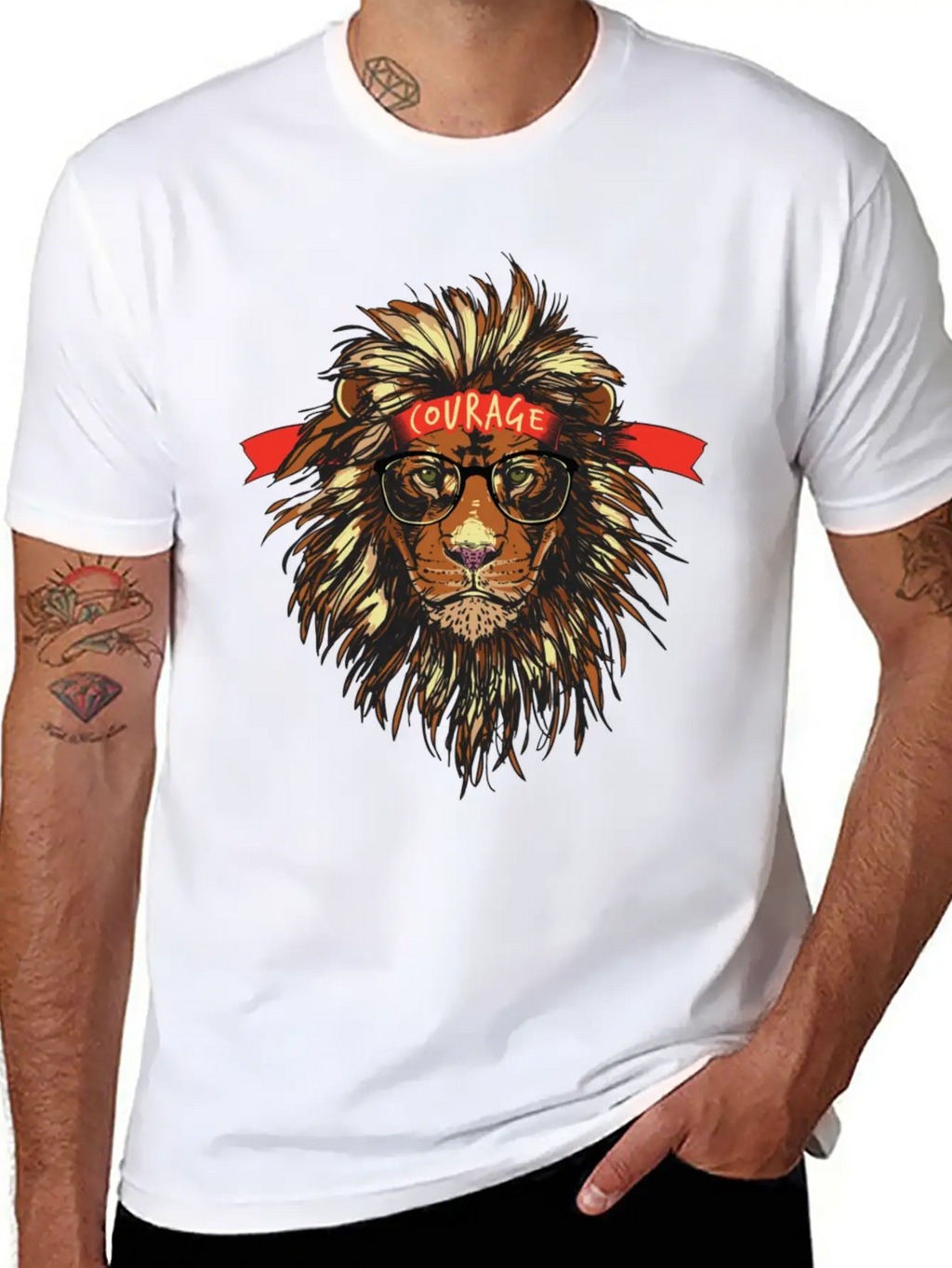 Cool Lion Breathable Soft Cotton T-Shirt – Timeless Casual Look