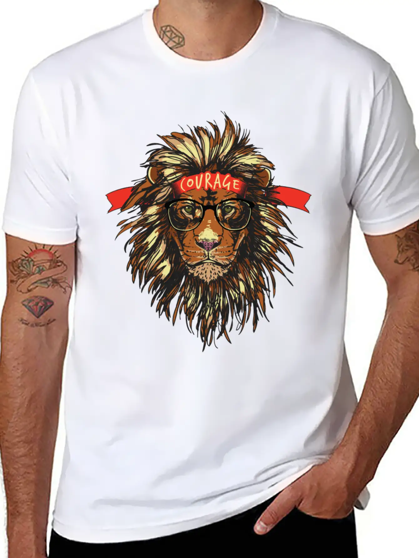 Cool Lion Breathable Soft Cotton T-Shirt – Timeless Casual Look
