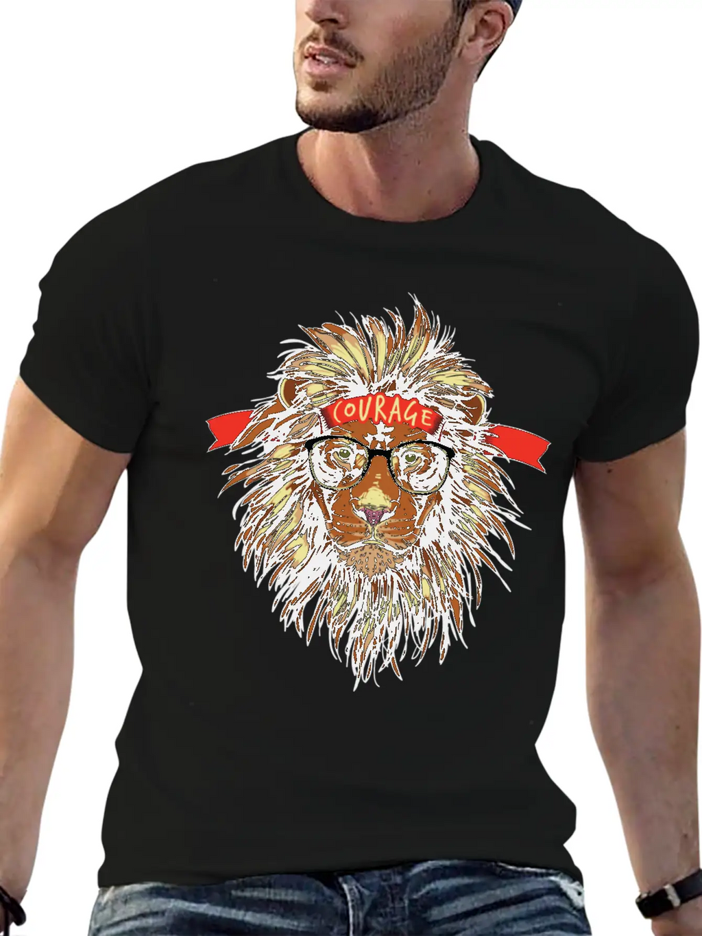 Cool Lion Breathable Soft Cotton T-Shirt – Timeless Casual Look