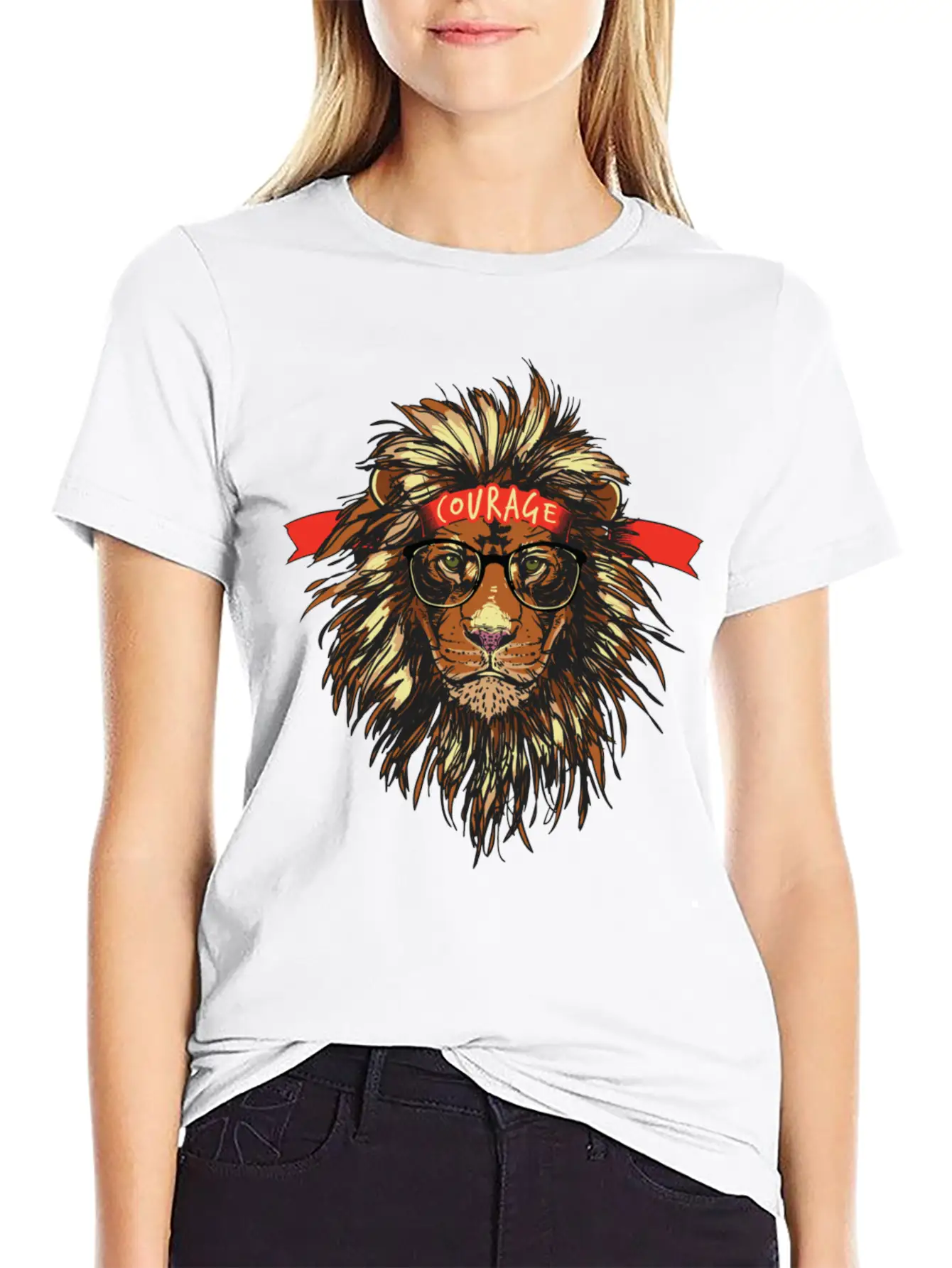 Cool Lion Breathable Soft Cotton T-Shirt – Timeless Casual Look