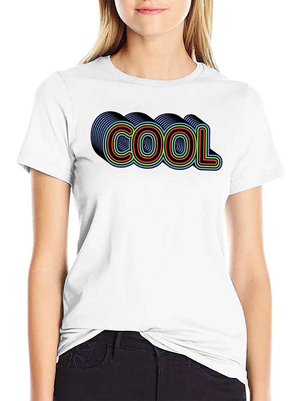 COOL Multistrokes 3D Stylish Everyday T-Shirt – Unisex Basic Cotton Tee