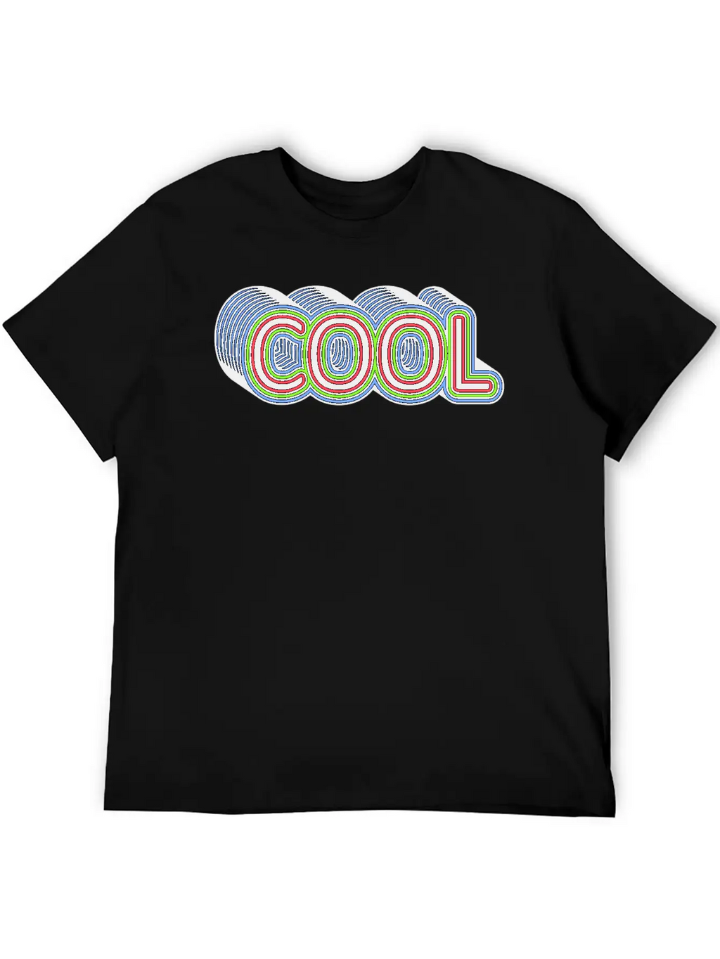 COOL Multistrokes 3D Stylish Everyday T-Shirt – Unisex Basic Cotton Tee