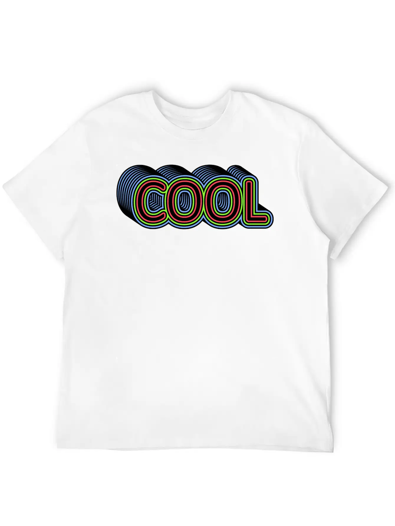 COOL Multistrokes 3D Stylish Everyday T-Shirt – Unisex Basic Cotton Tee