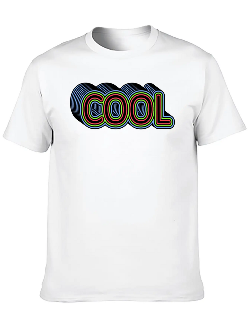 COOL Multistrokes 3D Stylish Everyday T-Shirt – Unisex Basic Cotton Tee