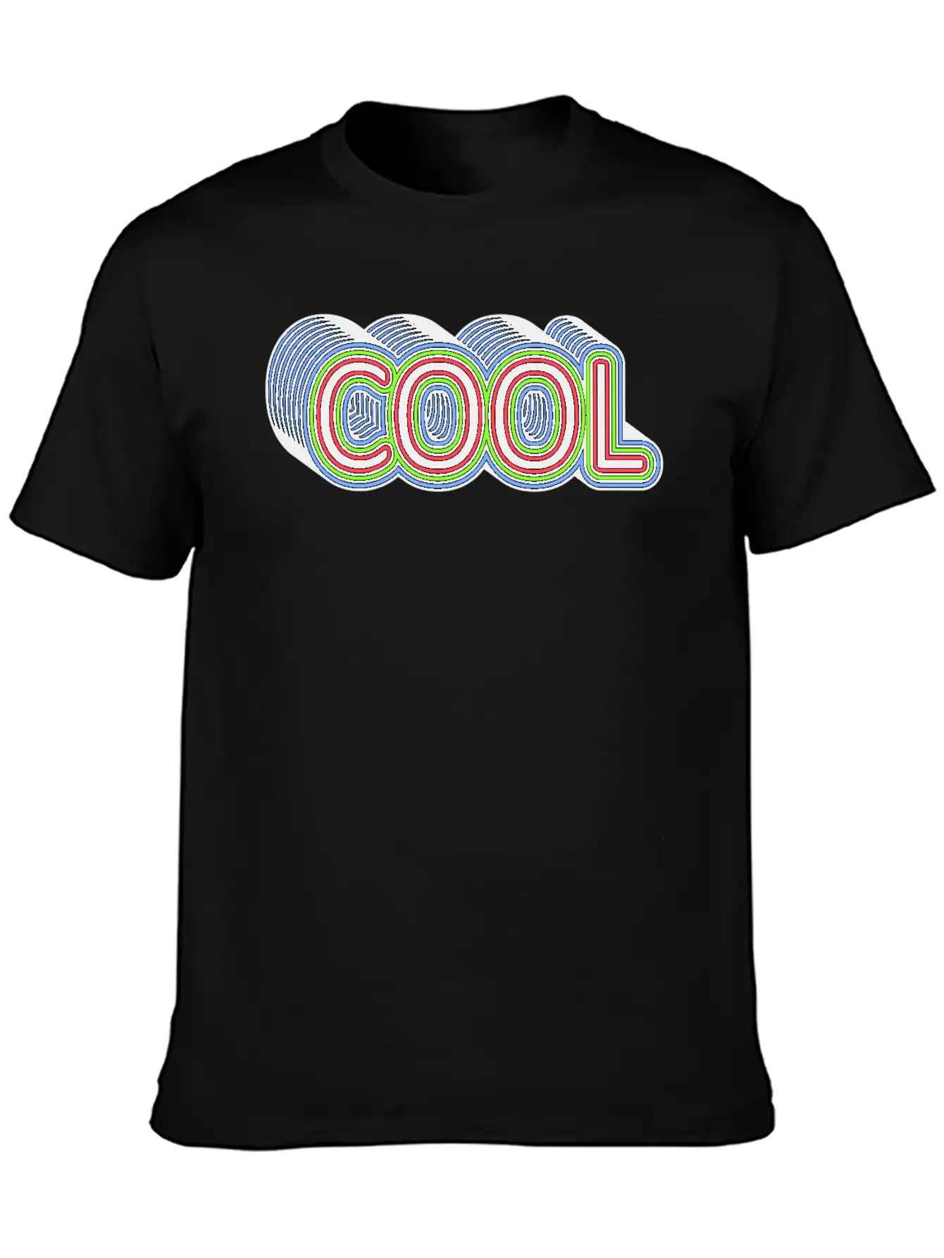 COOL Multistrokes 3D Stylish Everyday T-Shirt – Unisex Basic Cotton Tee