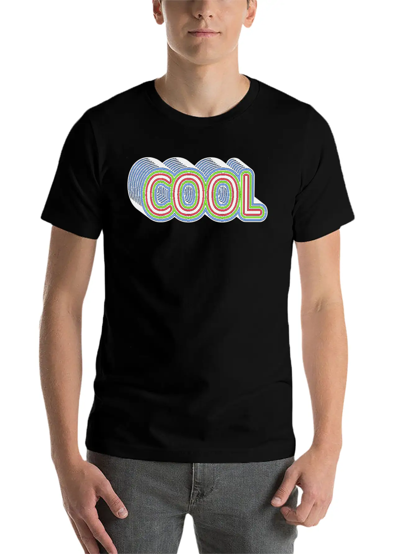 COOL Multistrokes 3D Stylish Everyday T-Shirt – Unisex Basic Cotton Tee