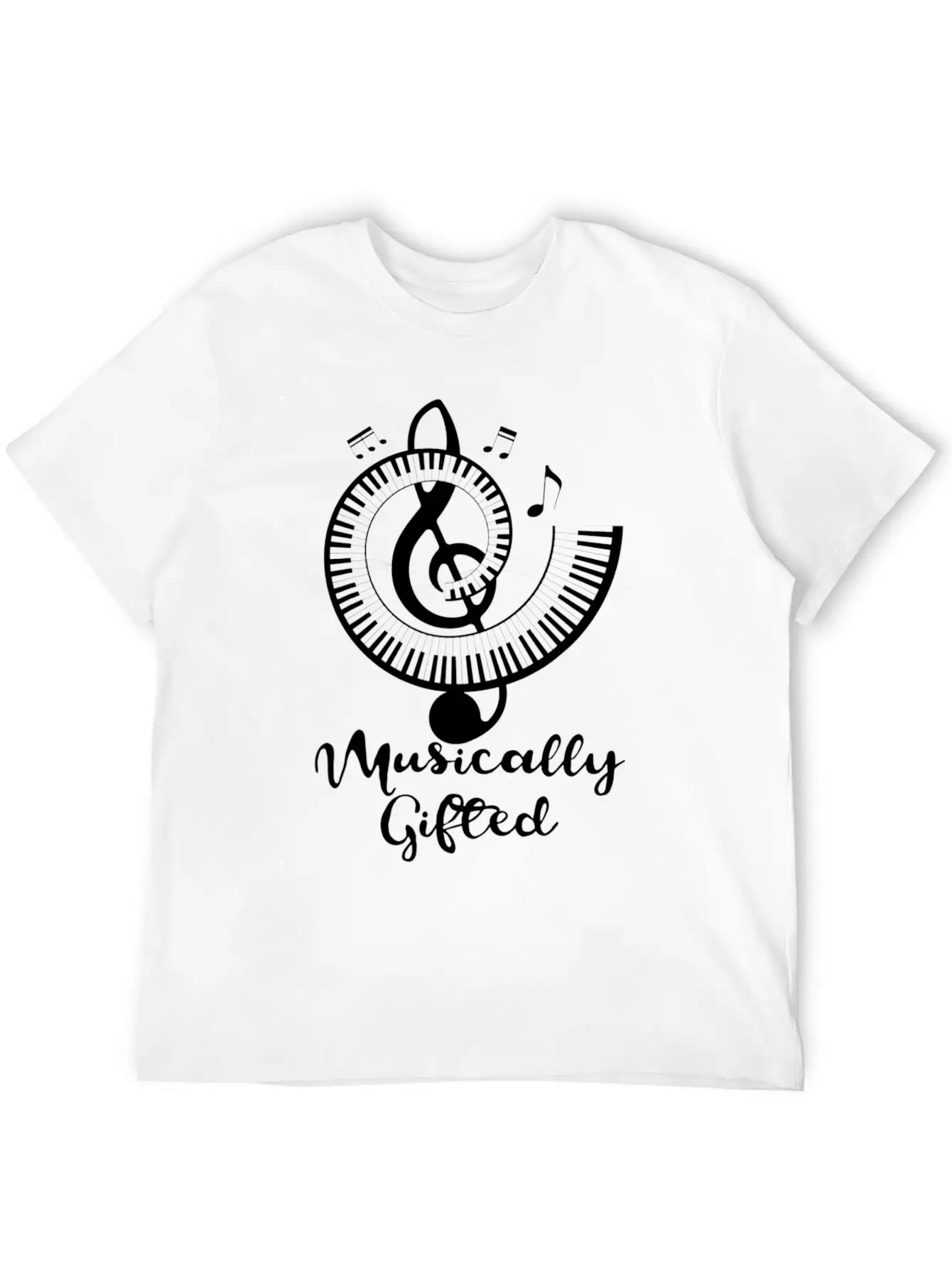 Cool Musically Ed Musician Piano Apparel Essential Cotton Tee For Daily Outfits – Unisex Style