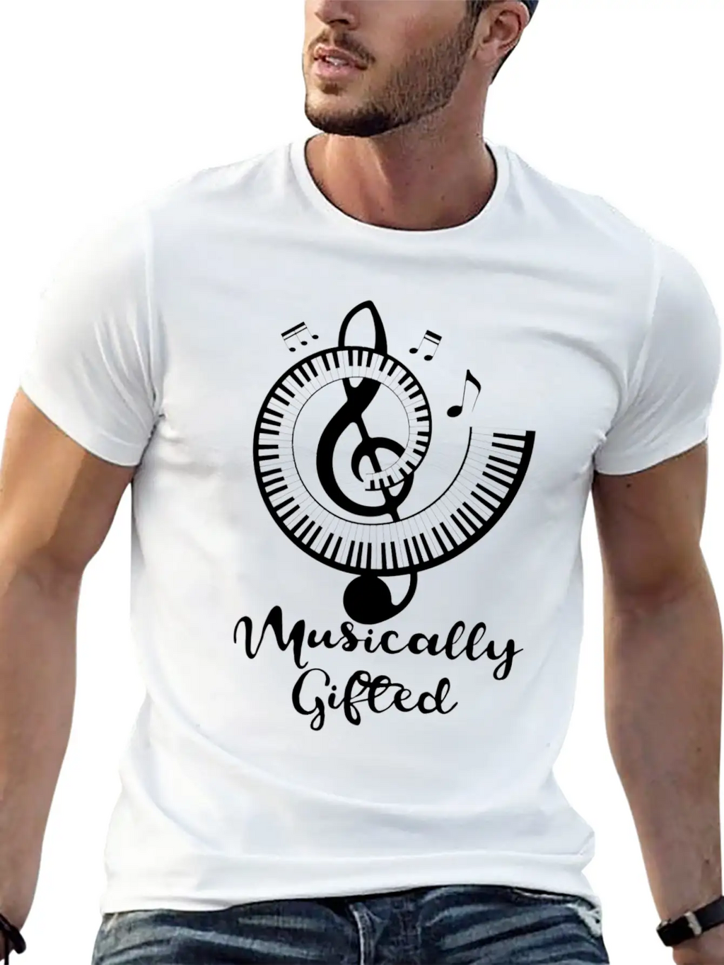 Cool Musically Ed Musician Piano Apparel Essential Cotton Tee For Daily Outfits – Unisex Style