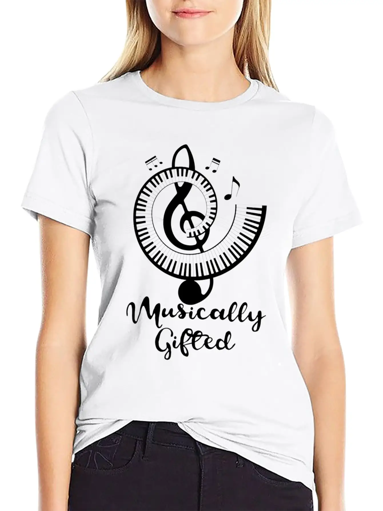 Cool Musically Ed Musician Piano Apparel Essential Cotton Tee For Daily Outfits – Unisex Style