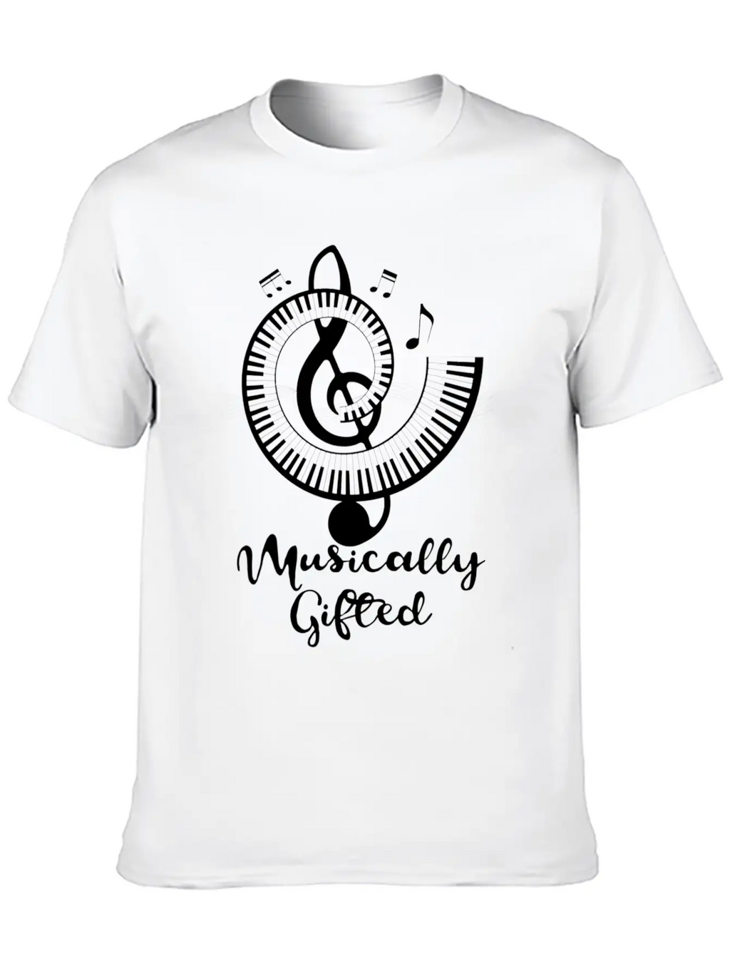 Cool Musically Ed Musician Piano Apparel Essential Cotton Tee For Daily Outfits – Unisex Style