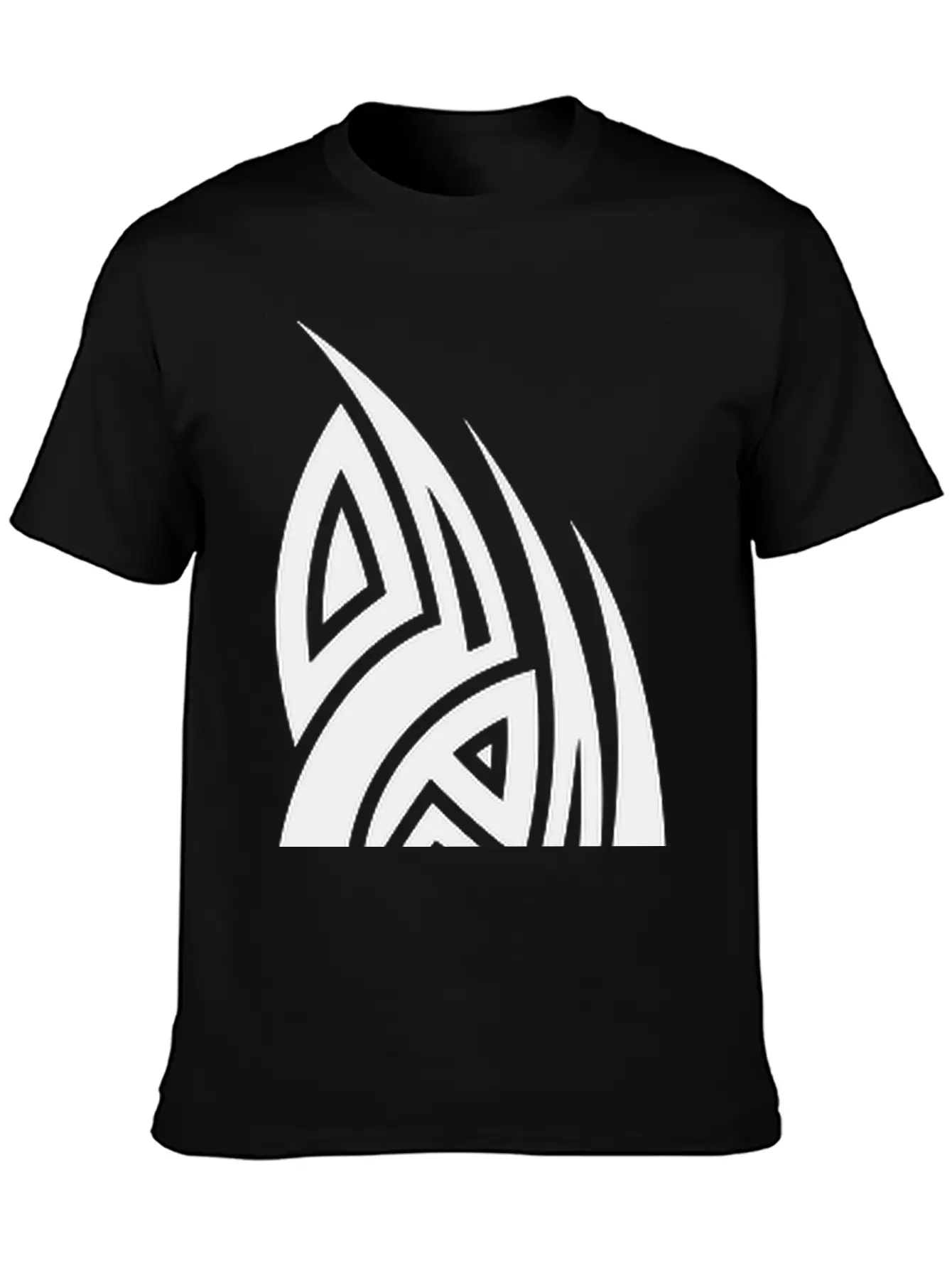 Cool Tribal Tattoo Design Casual Graphic T-Shirt – Simple And Comfortable Daily Wear