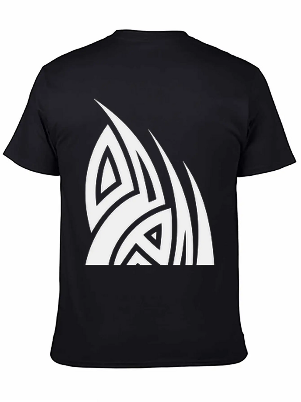 Cool Tribal Tattoo Design Casual Graphic T-Shirt – Simple And Comfortable Daily Wear