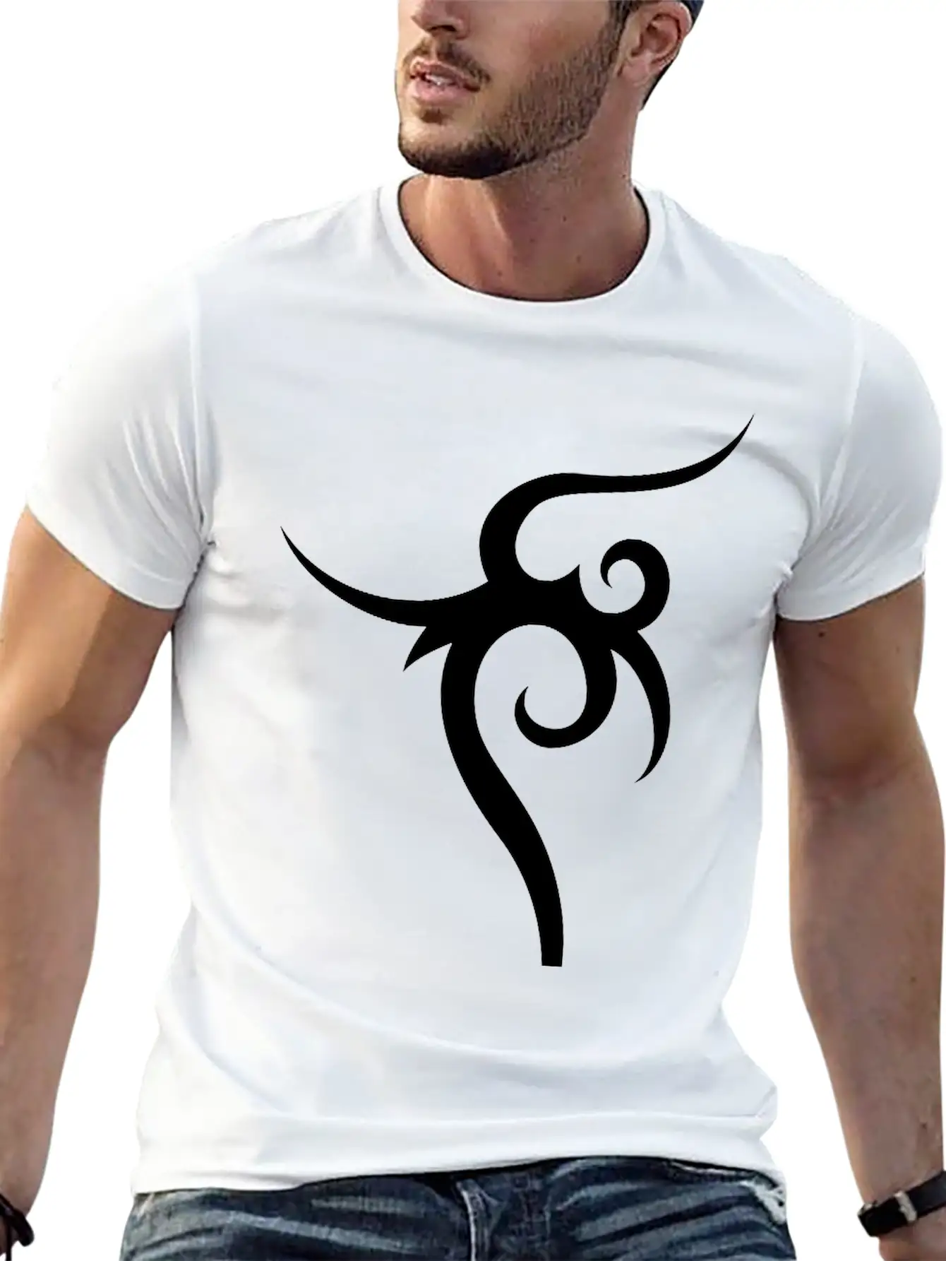Cool Tribal Tattoo Design Unisex Casual T-Shirt – Clean Design For Daily Comfort