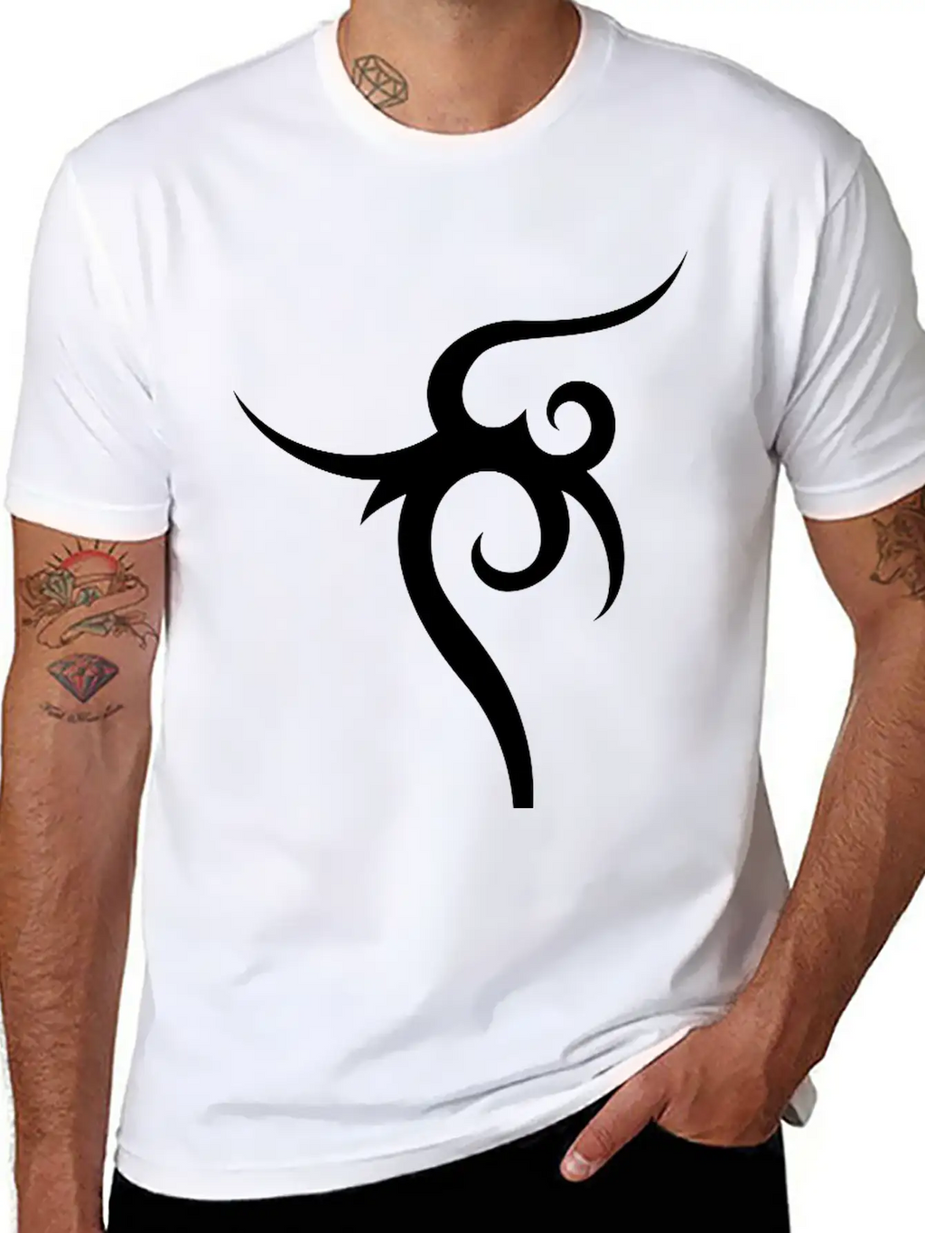 Cool Tribal Tattoo Design Unisex Casual T-Shirt – Clean Design For Daily Comfort