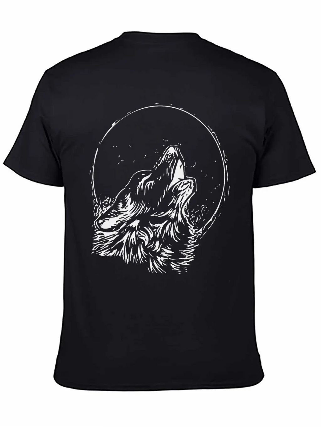 Cool Wolf Vector Image Design 005 Stylish Everyday T-Shirt – Unisex Basic Cotton Tee