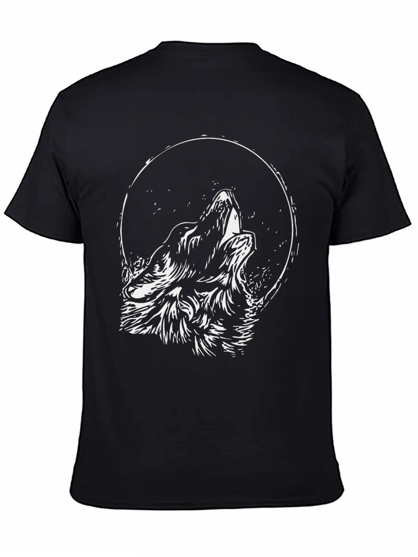 Cool Wolf Vector Image Design 005 Stylish Everyday T-Shirt – Unisex Basic Cotton Tee