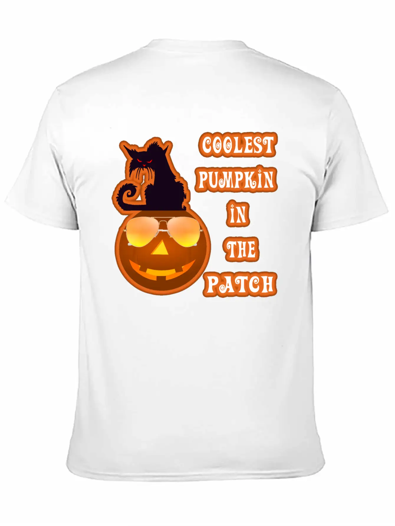 Coolest Pumpkin In The Patch Halloween Unisex Short Sleeve Soft Cotton T-Shirt – Casual Everyday Wear