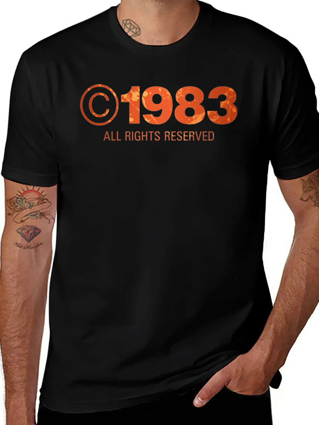 Copyright 1983 Unisex Short Sleeve Soft Cotton T-Shirt – Casual Everyday Wear