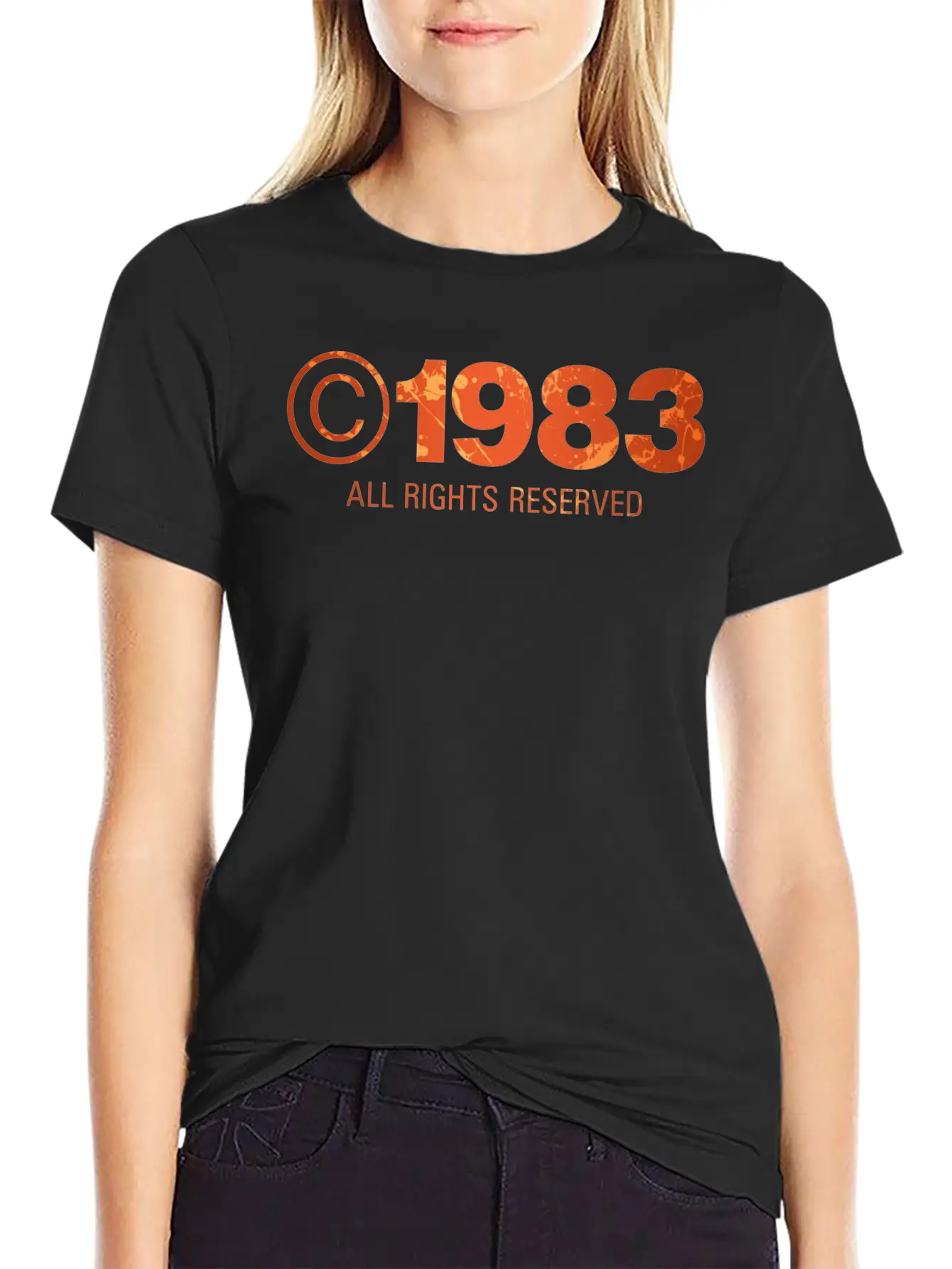 Copyright 1983 Unisex Short Sleeve Soft Cotton T-Shirt – Casual Everyday Wear