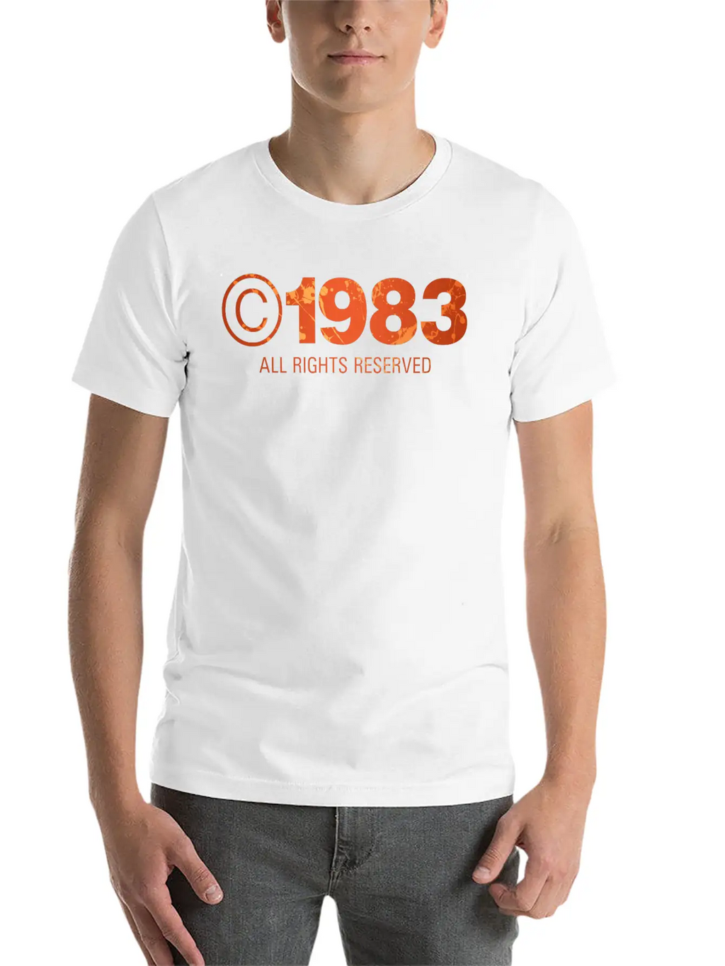 Copyright 1983 Unisex Short Sleeve Soft Cotton T-Shirt – Casual Everyday Wear