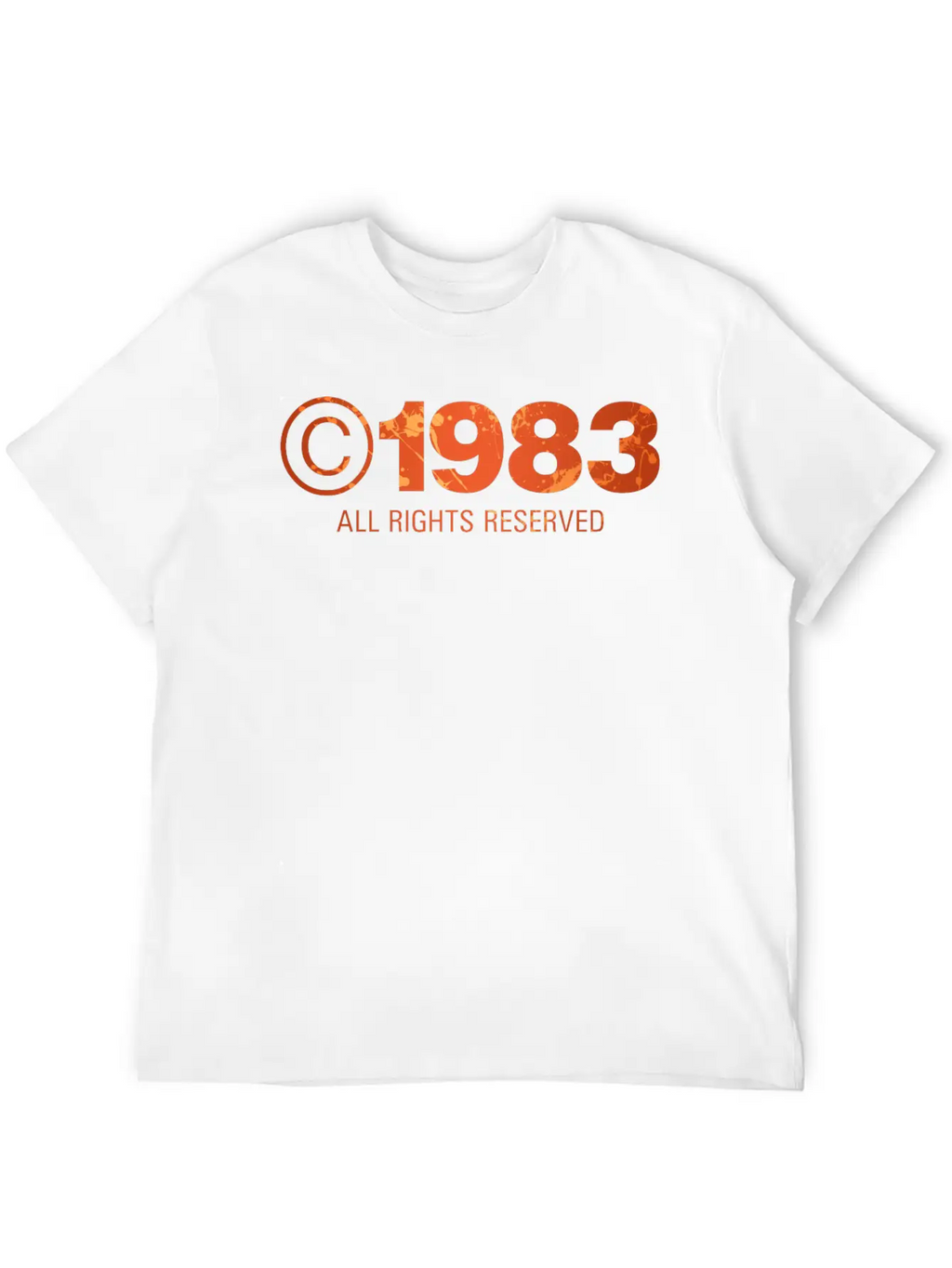 Copyright 1983 Unisex Short Sleeve Soft Cotton T-Shirt – Casual Everyday Wear