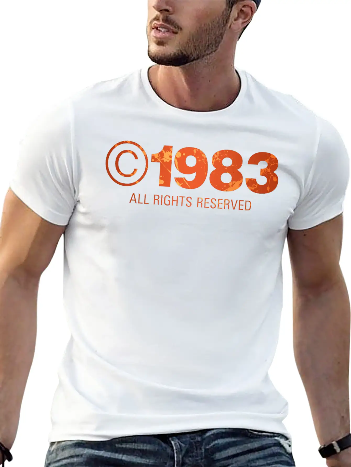 Copyright 1983 Unisex Short Sleeve Soft Cotton T-Shirt – Casual Everyday Wear