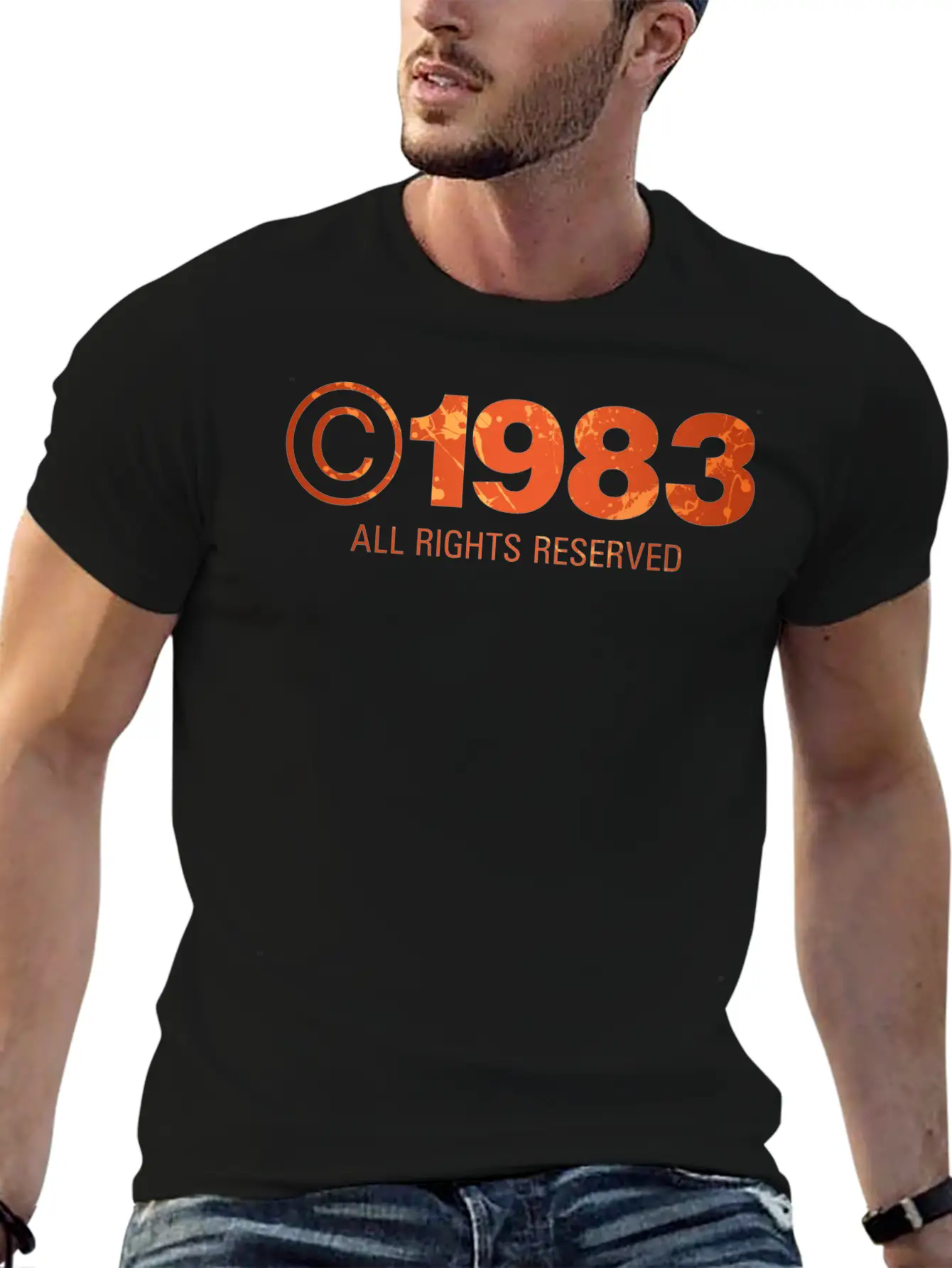 Copyright 1983 Unisex Short Sleeve Soft Cotton T-Shirt – Casual Everyday Wear