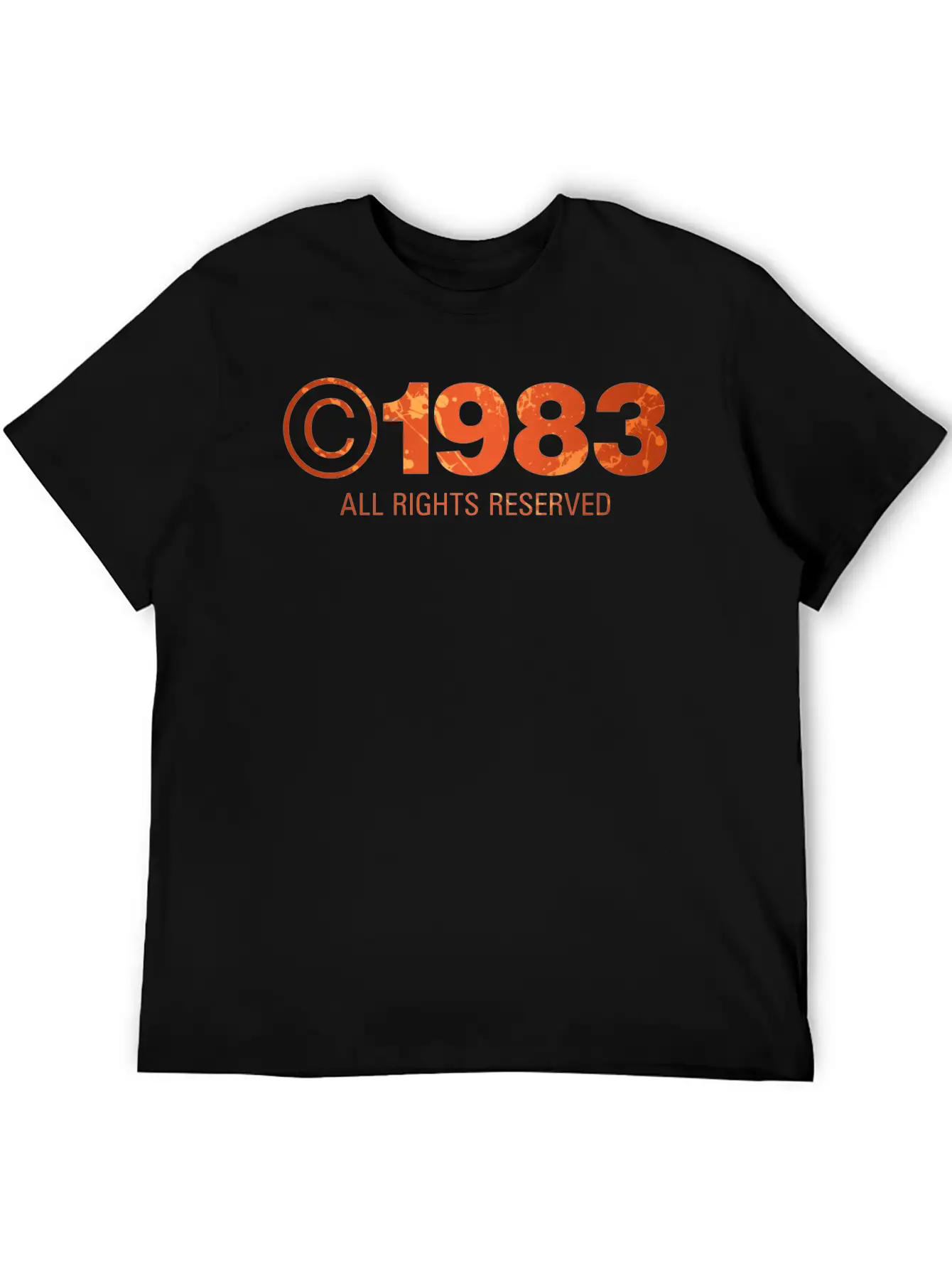 Copyright 1983 Unisex Short Sleeve Soft Cotton T-Shirt – Casual Everyday Wear