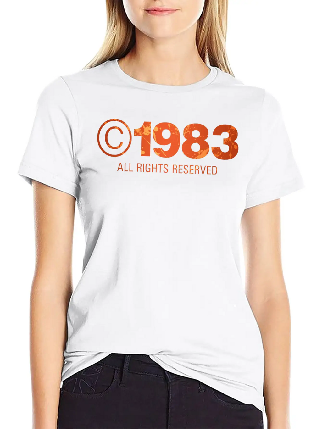 Copyright 1983 Unisex Short Sleeve Soft Cotton T-Shirt – Casual Everyday Wear