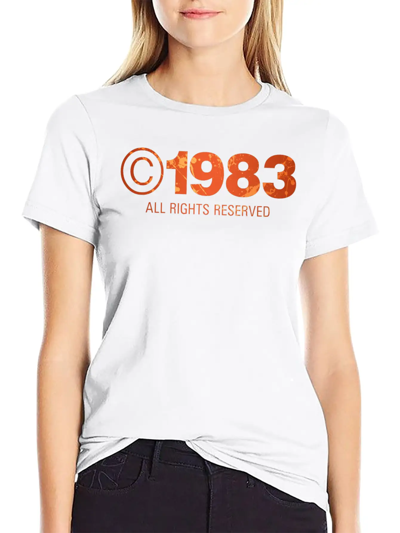 Copyright 1983 Unisex Short Sleeve Soft Cotton T-Shirt – Casual Everyday Wear