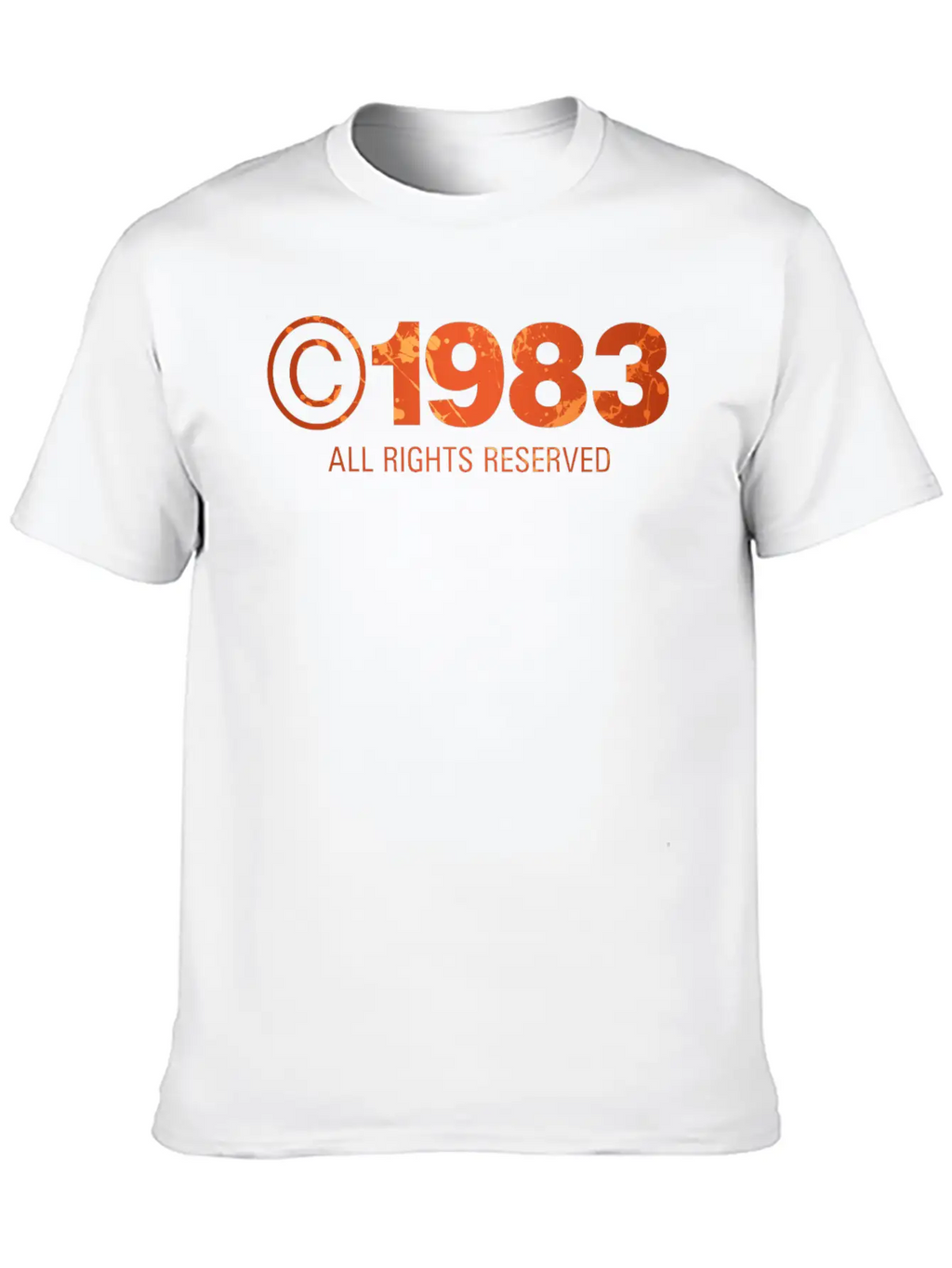 Copyright 1983 Unisex Short Sleeve Soft Cotton T-Shirt – Casual Everyday Wear