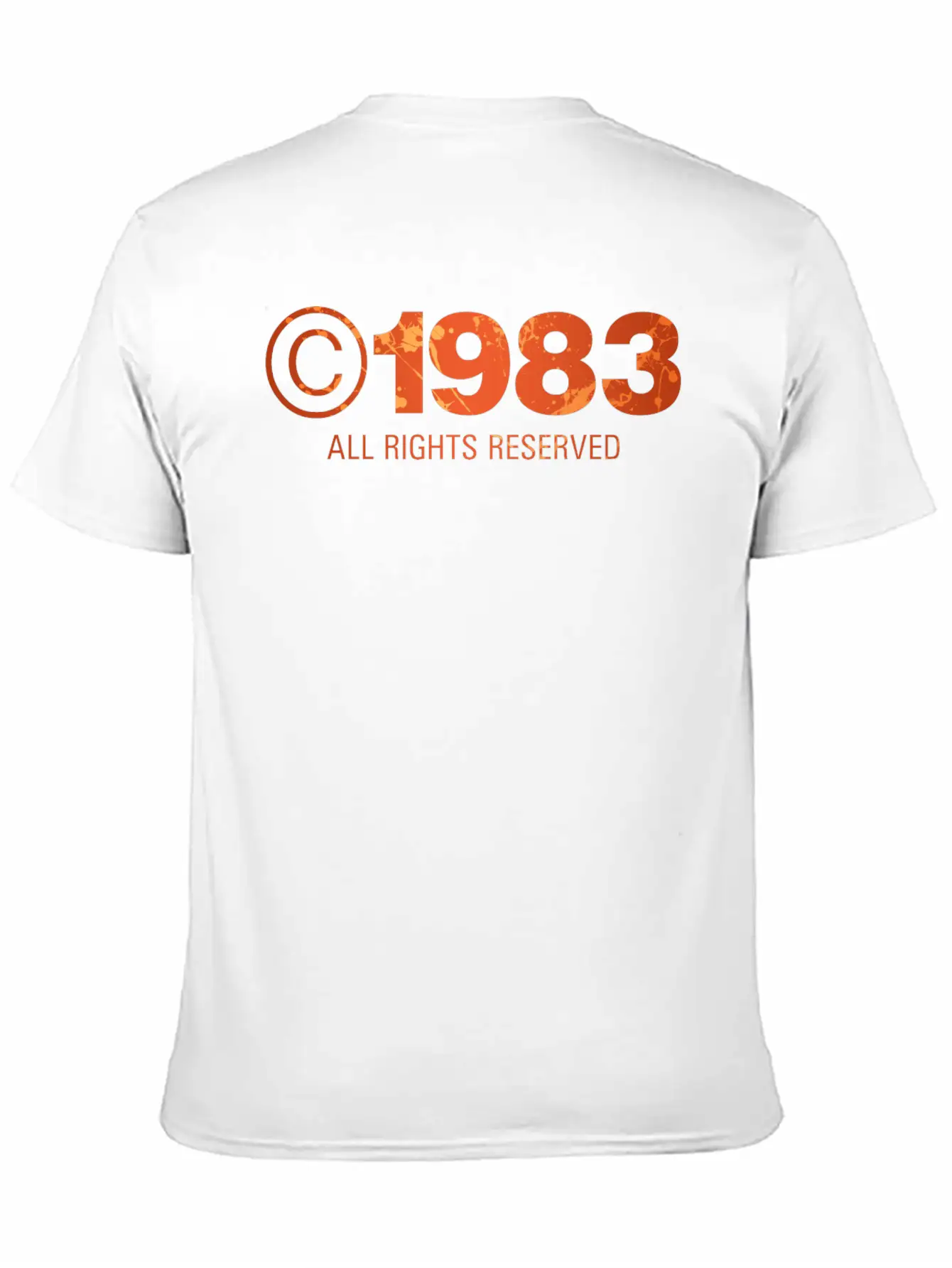 Copyright 1983 Unisex Short Sleeve Soft Cotton T-Shirt – Casual Everyday Wear