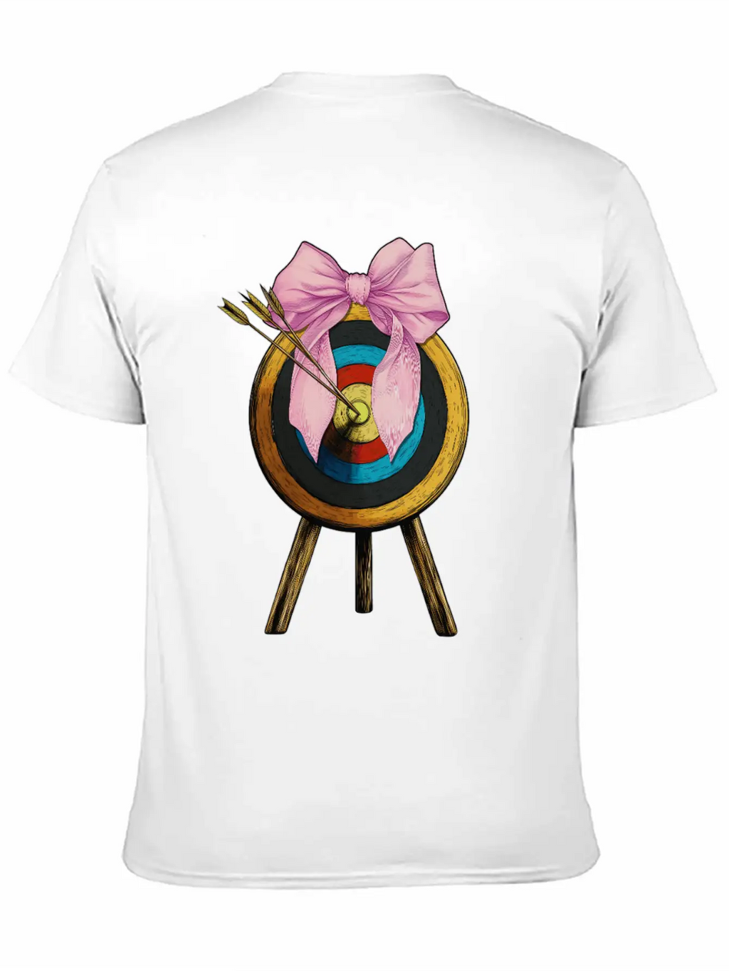 Coquette Bow Archery Archer Bow And Arrow Unisex Short Sleeve Soft Cotton T-Shirt – Casual Everyday Wear