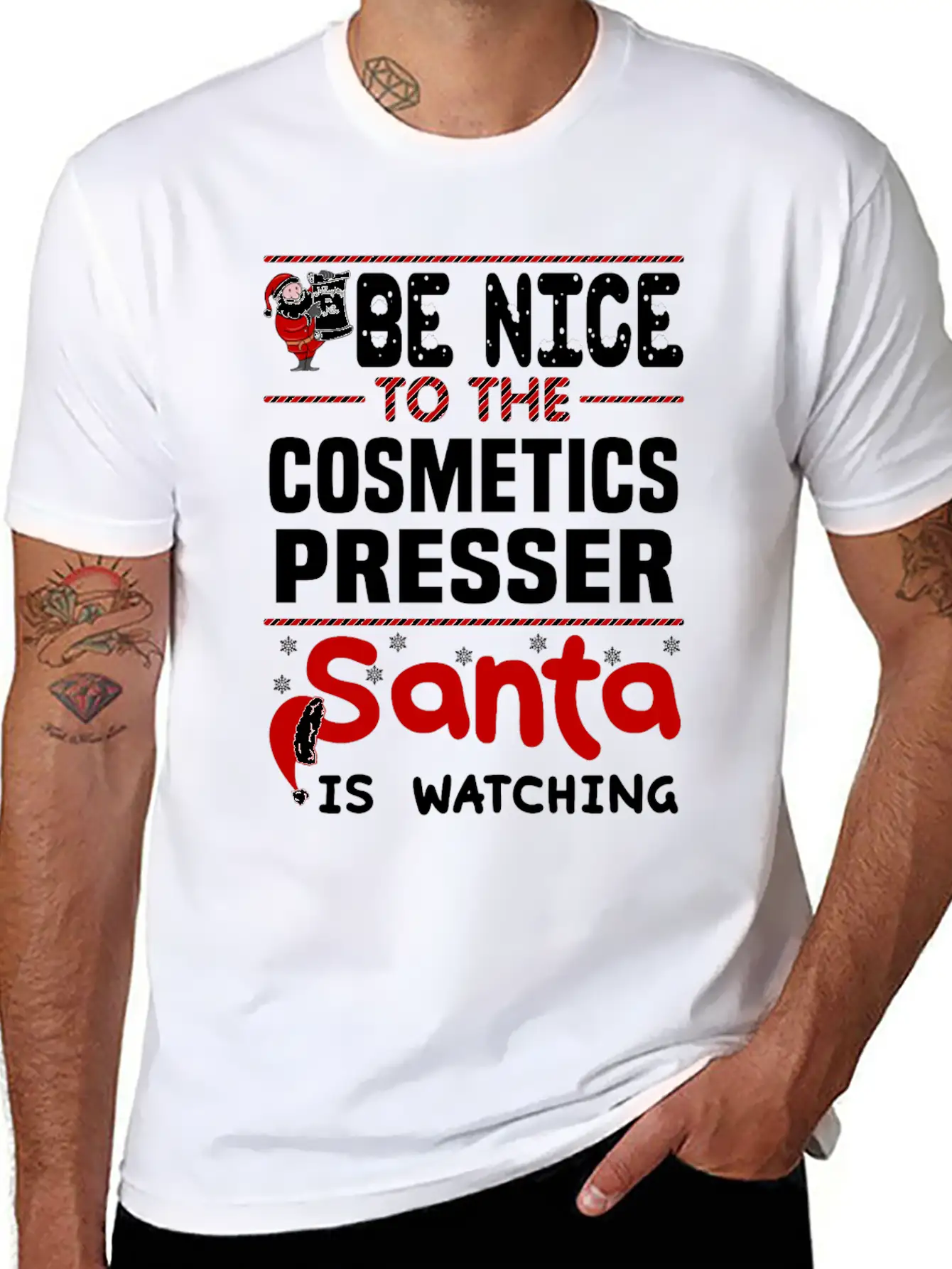 Cosmetics Presser Breathable Graphic T-Shirt – Perfect For Casual Days