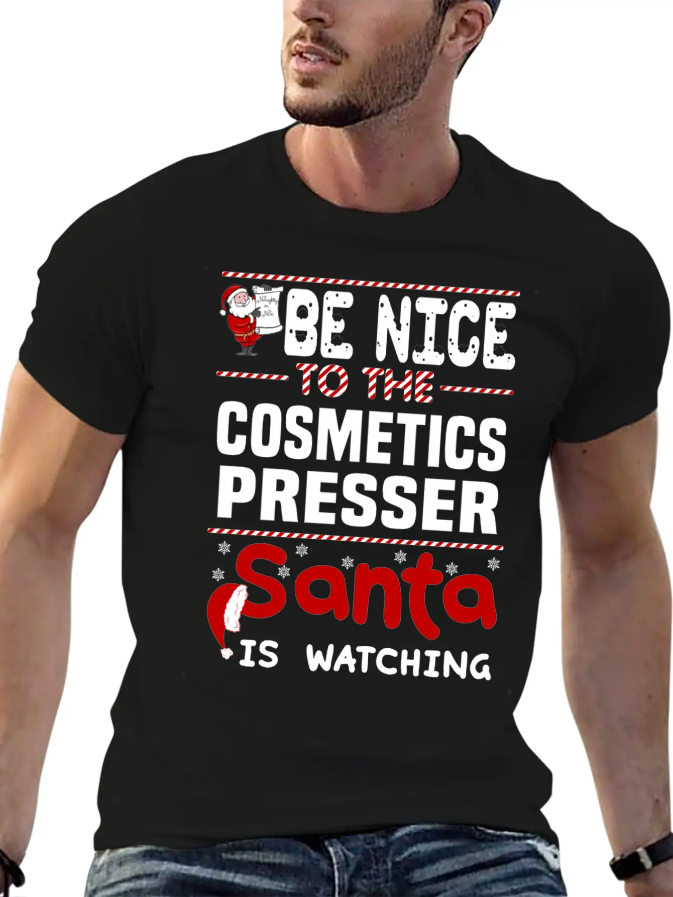 Cosmetics Presser Breathable Graphic T-Shirt – Perfect For Casual Days