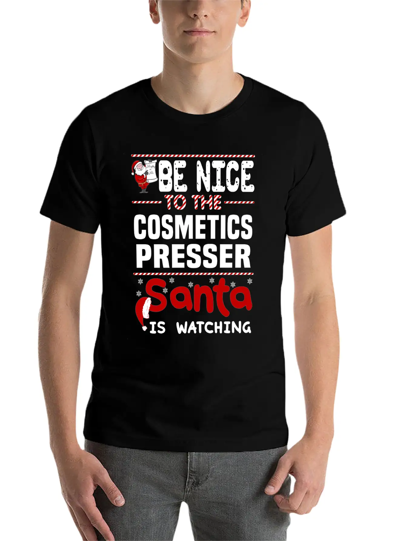 Cosmetics Presser Breathable Graphic T-Shirt – Perfect For Casual Days