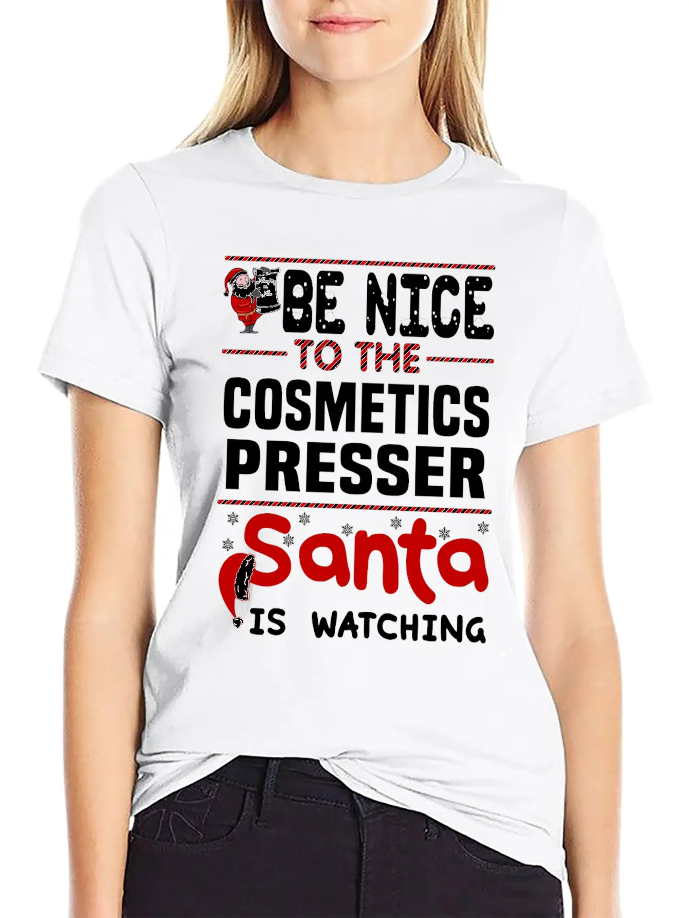 Cosmetics Presser Breathable Graphic T-Shirt – Perfect For Casual Days