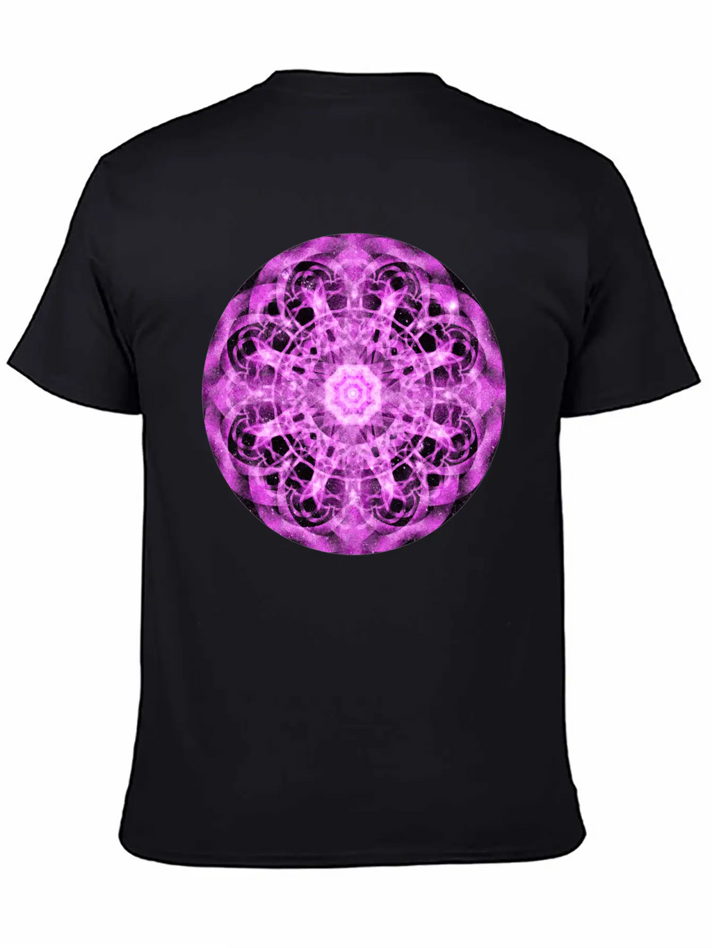 Cosmic Symmetry Mandala Casual Graphic T-Shirt – Simple And Comfortable Daily Wear