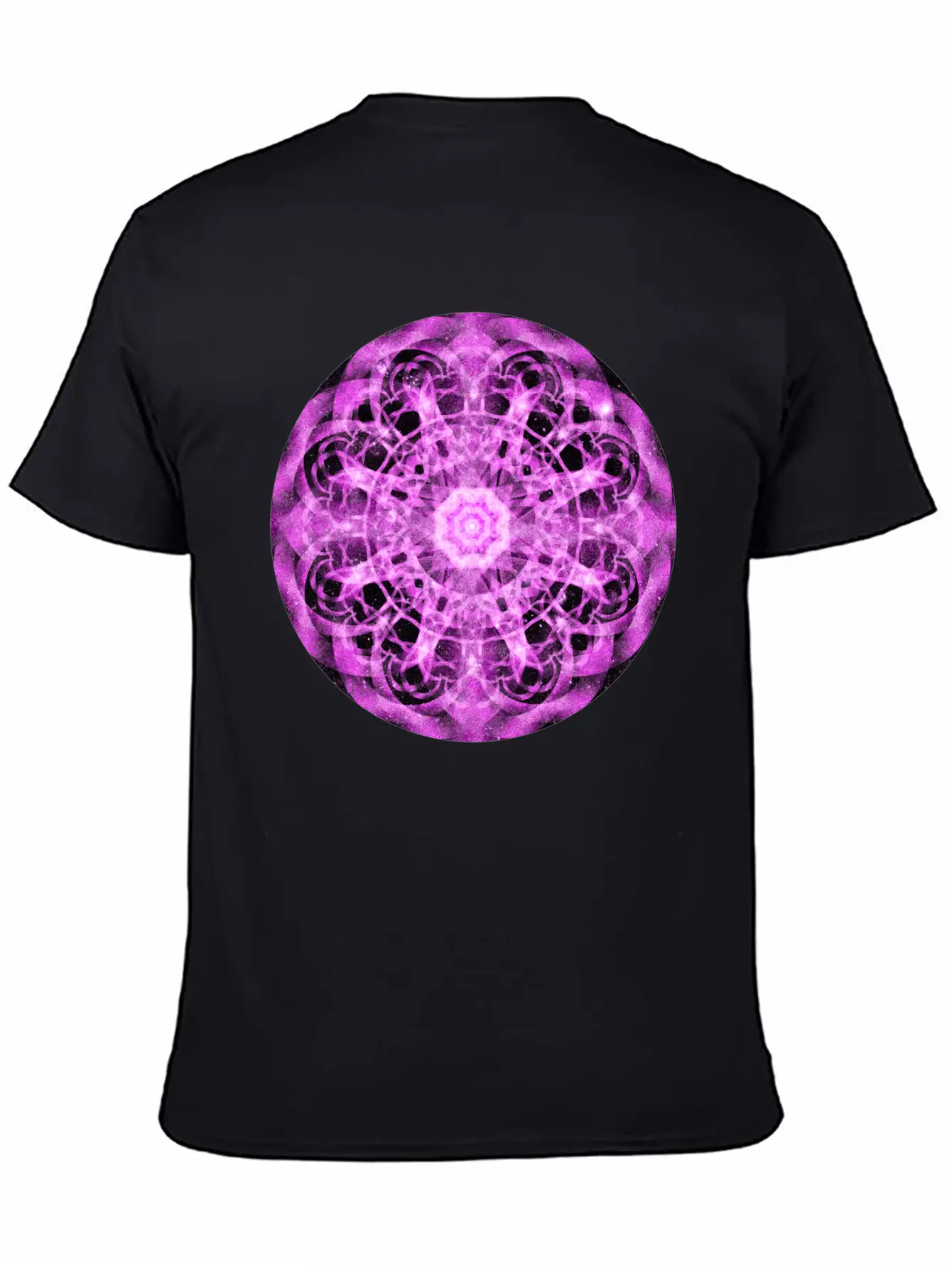 Cosmic Symmetry Mandala Casual Graphic T-Shirt – Simple And Comfortable Daily Wear