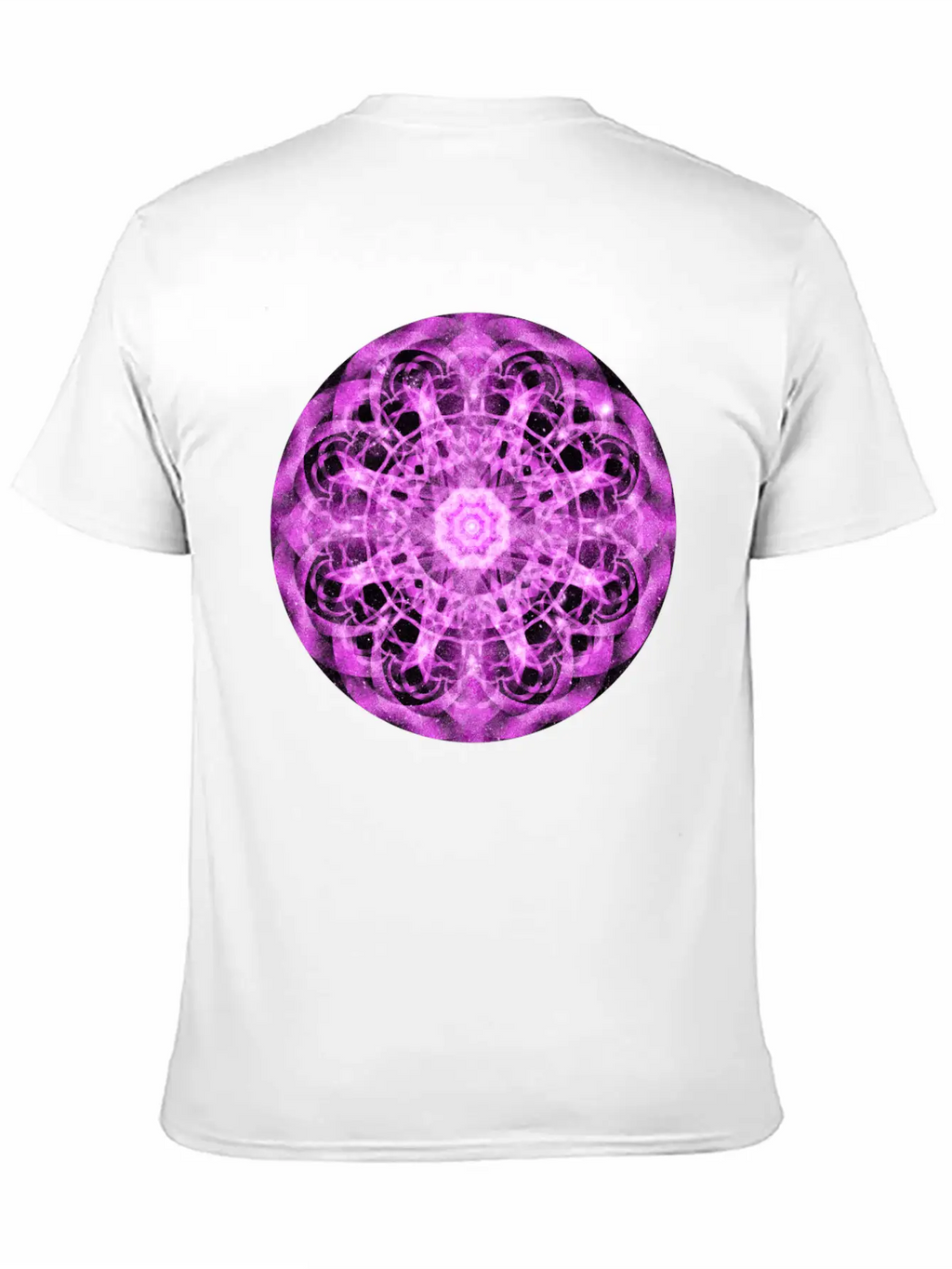 Cosmic Symmetry Mandala Casual Graphic T-Shirt – Simple And Comfortable Daily Wear