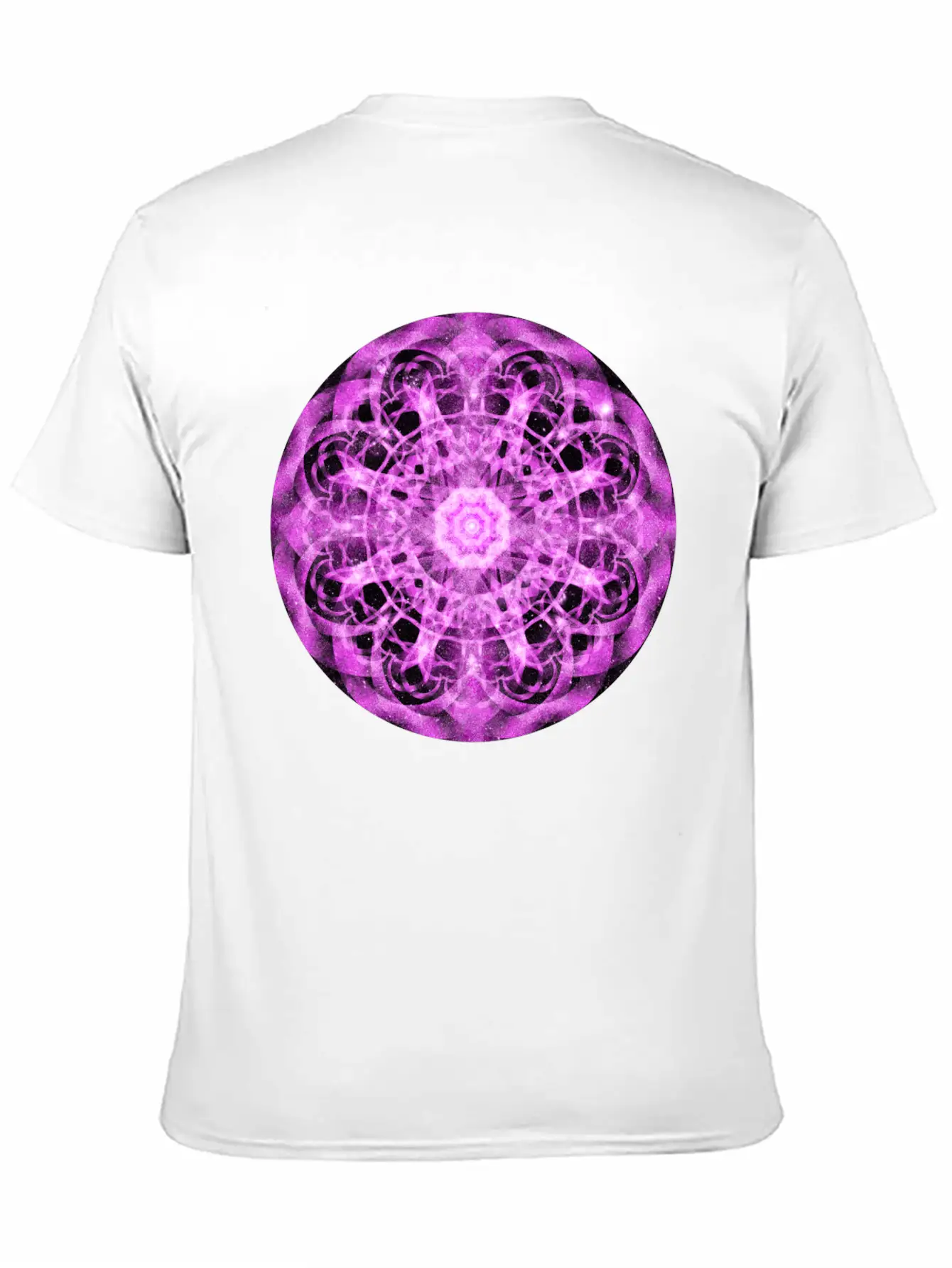 Cosmic Symmetry Mandala Casual Graphic T-Shirt – Simple And Comfortable Daily Wear