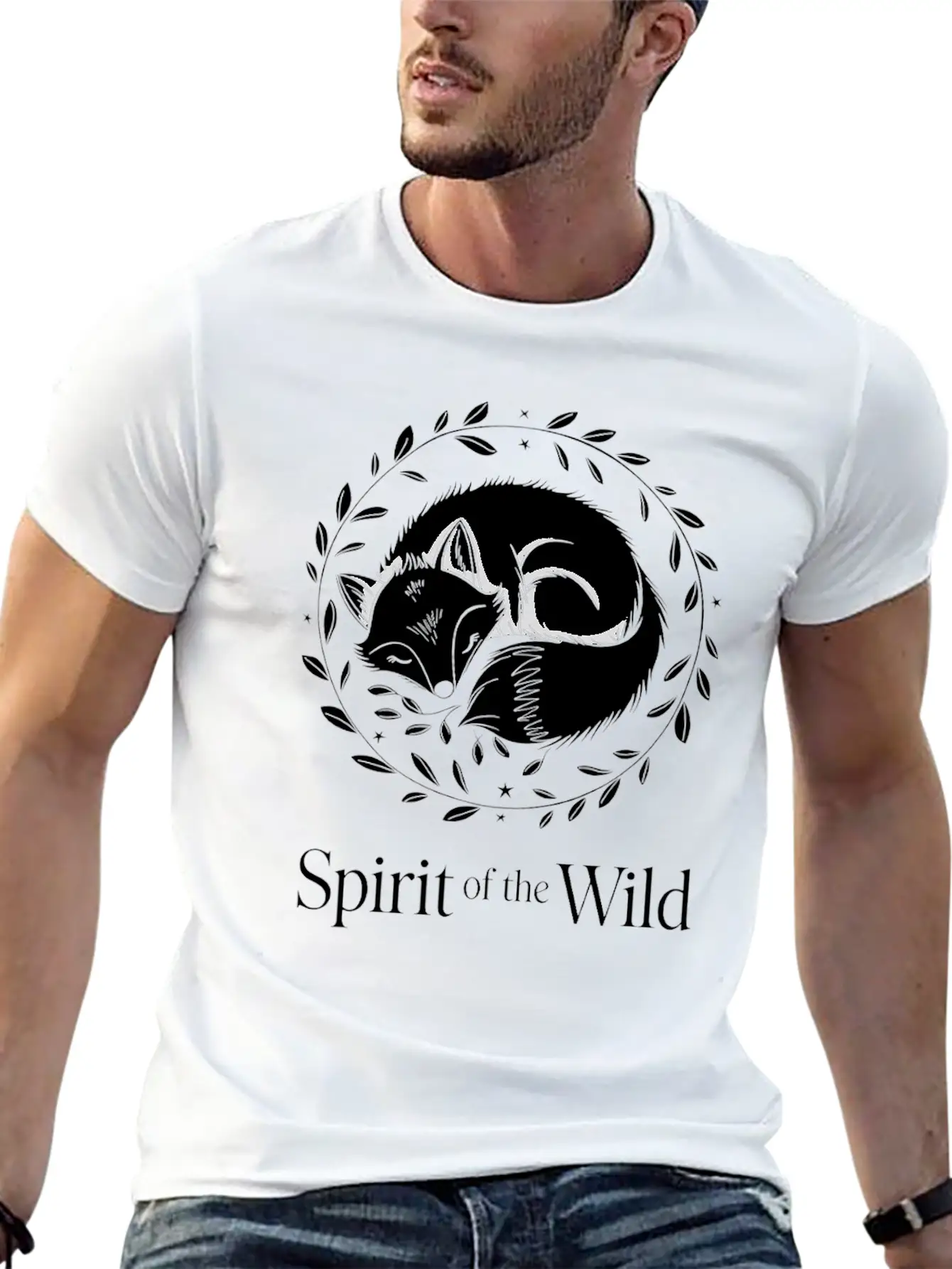 Cottagecore Spirit Of The Wild Fox Art Classic Fit Graphic Tee For Daily Comfort – Unisex Cotton Shirt