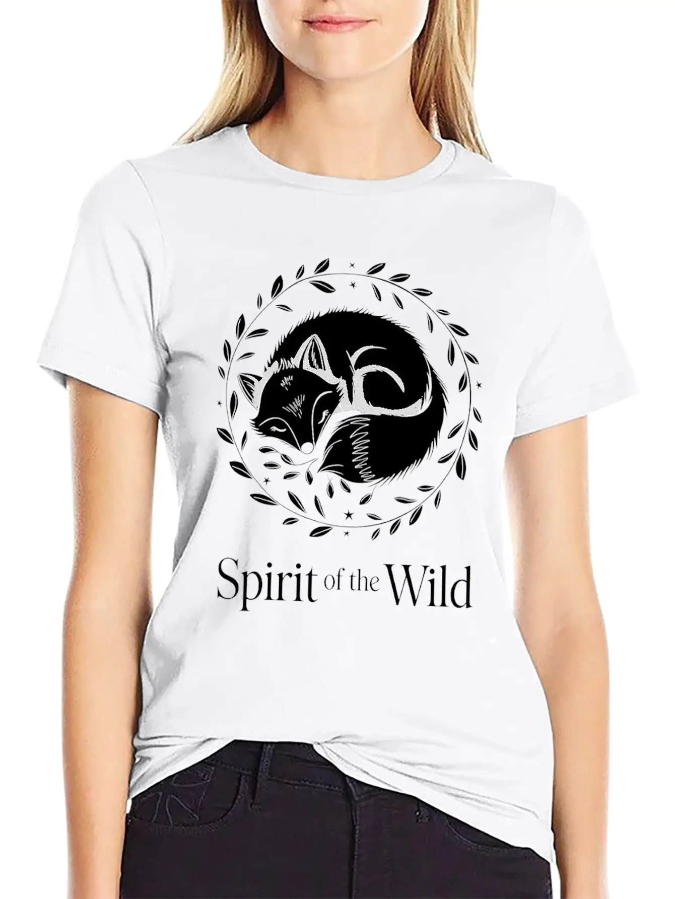 Cottagecore Spirit Of The Wild Fox Art Classic Fit Graphic Tee For Daily Comfort – Unisex Cotton Shirt