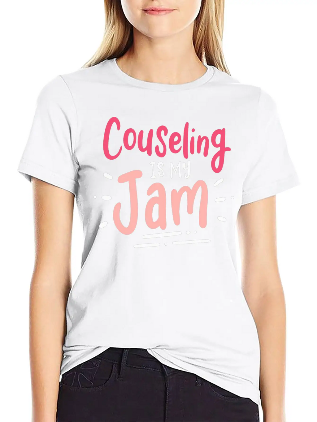 Counseling Is My Jam For School Counselor Casual Graphic T-Shirt – Simple And Comfortable Daily Wear